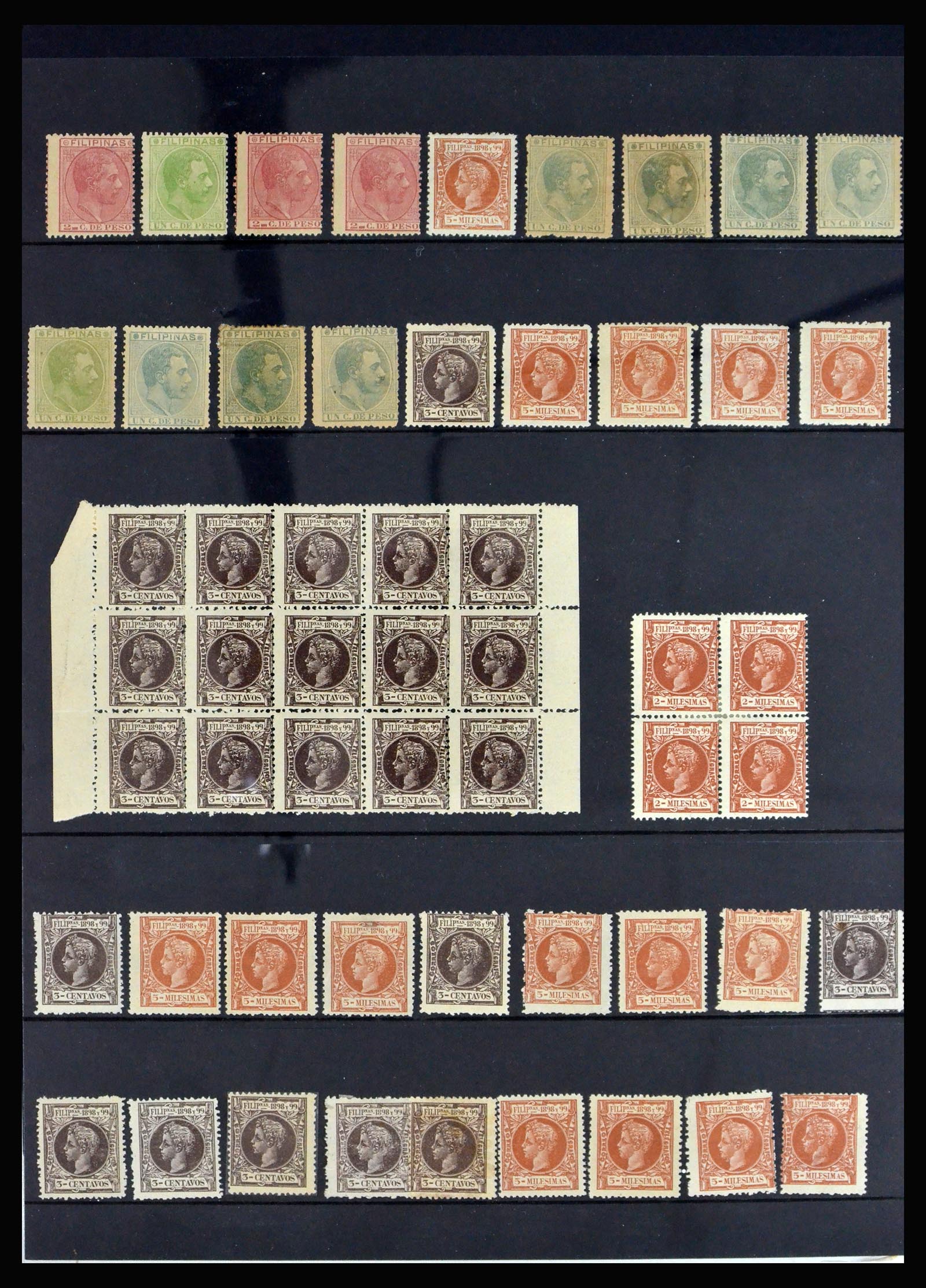 39397 0003 - Stamp collection 39397 Filipines sortinglot 1894-1975.