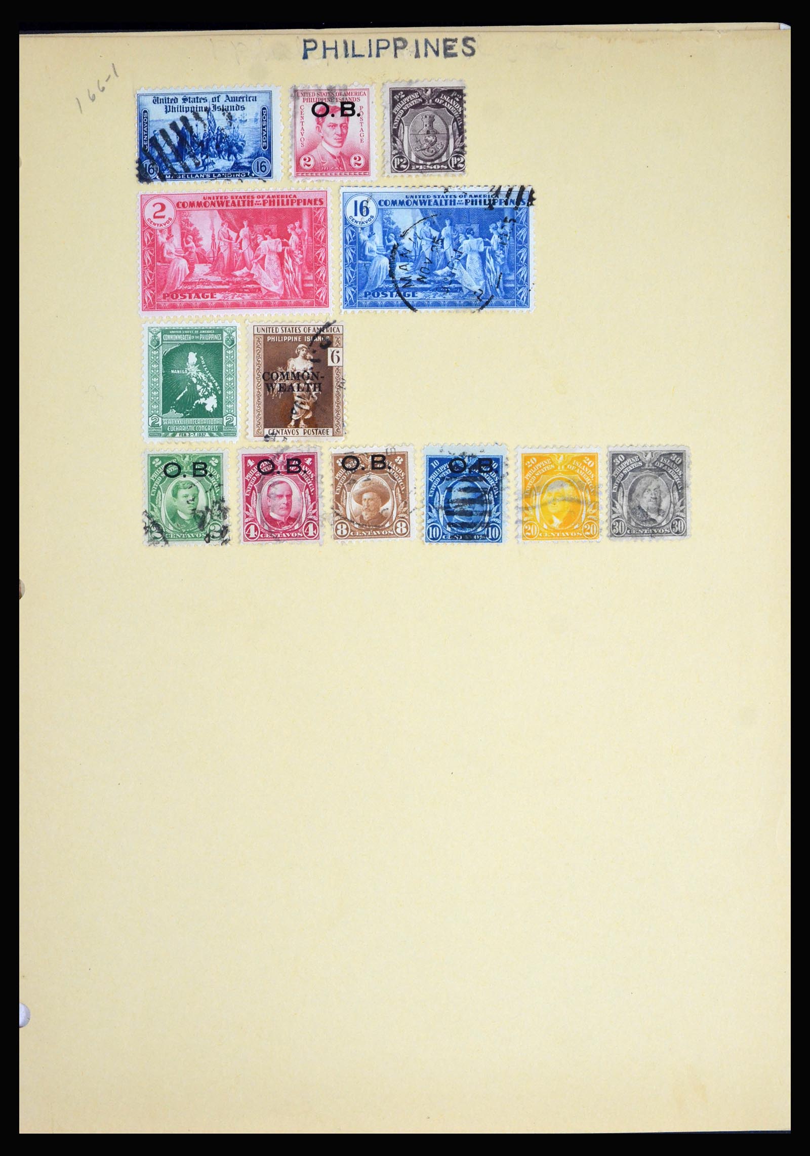 39397 0015 - Stamp collection 39397 Filipines sortinglot 1894-1975.