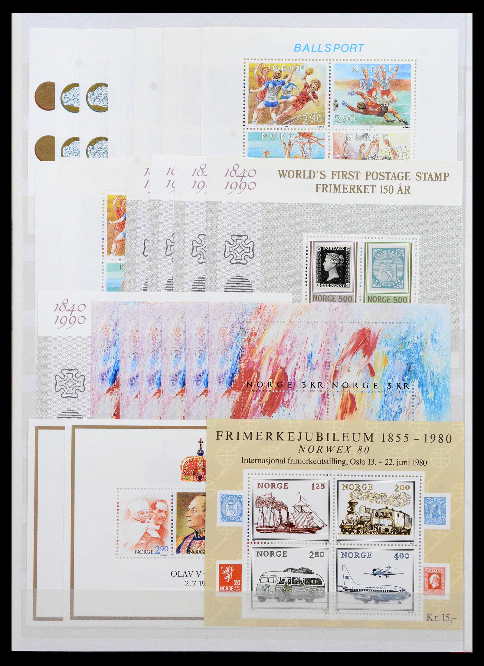 39414 0008 - Stamp collection 39414 Scandinavia mint never hinged until modern!