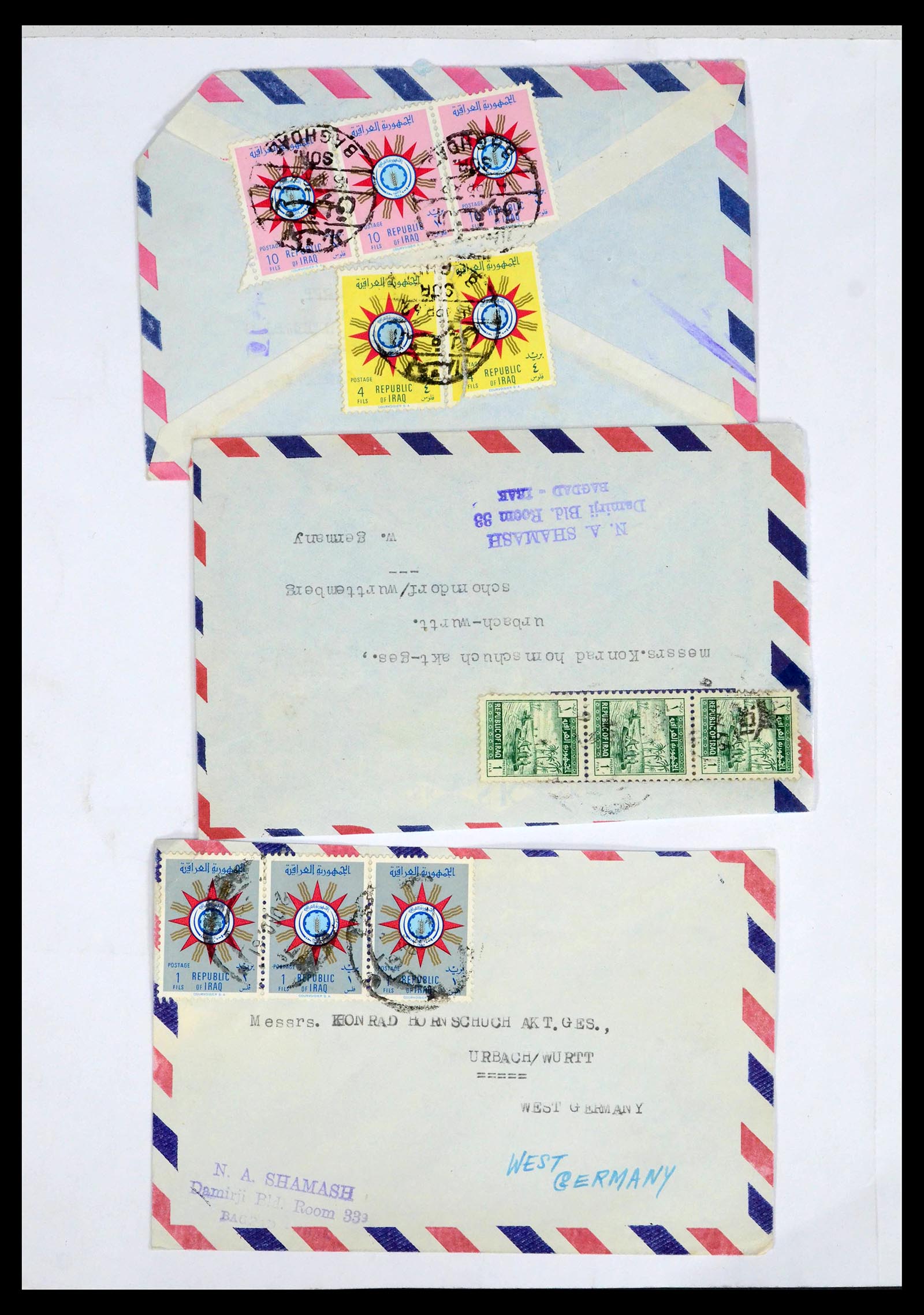 39418 0120 - Postzegelverzameling 39418 Irak brieven 1921-2001.
