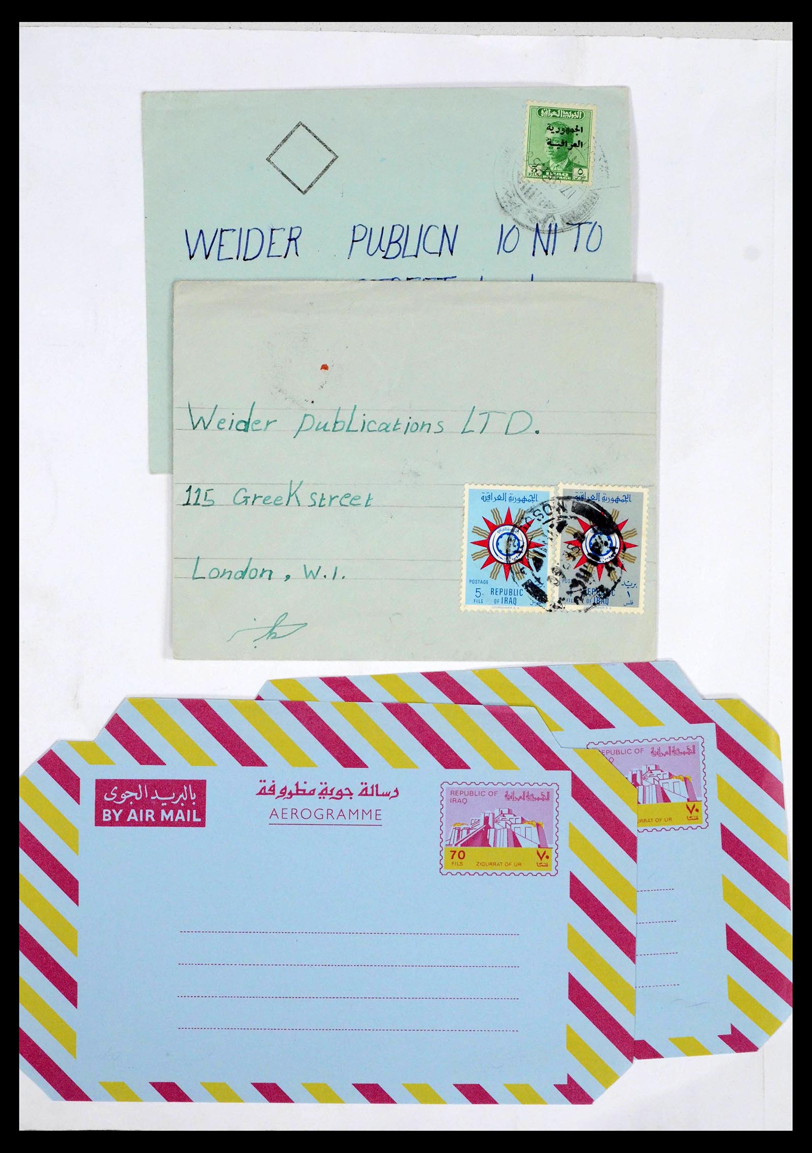 39418 0123 - Postzegelverzameling 39418 Irak brieven 1921-2001.