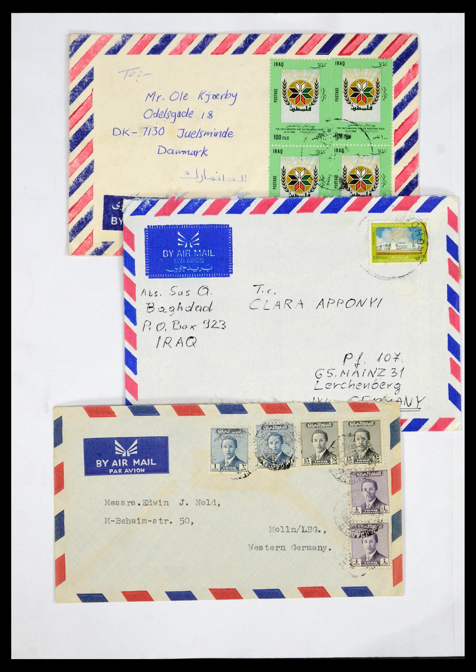 39418 0129 - Postzegelverzameling 39418 Irak brieven 1921-2001.