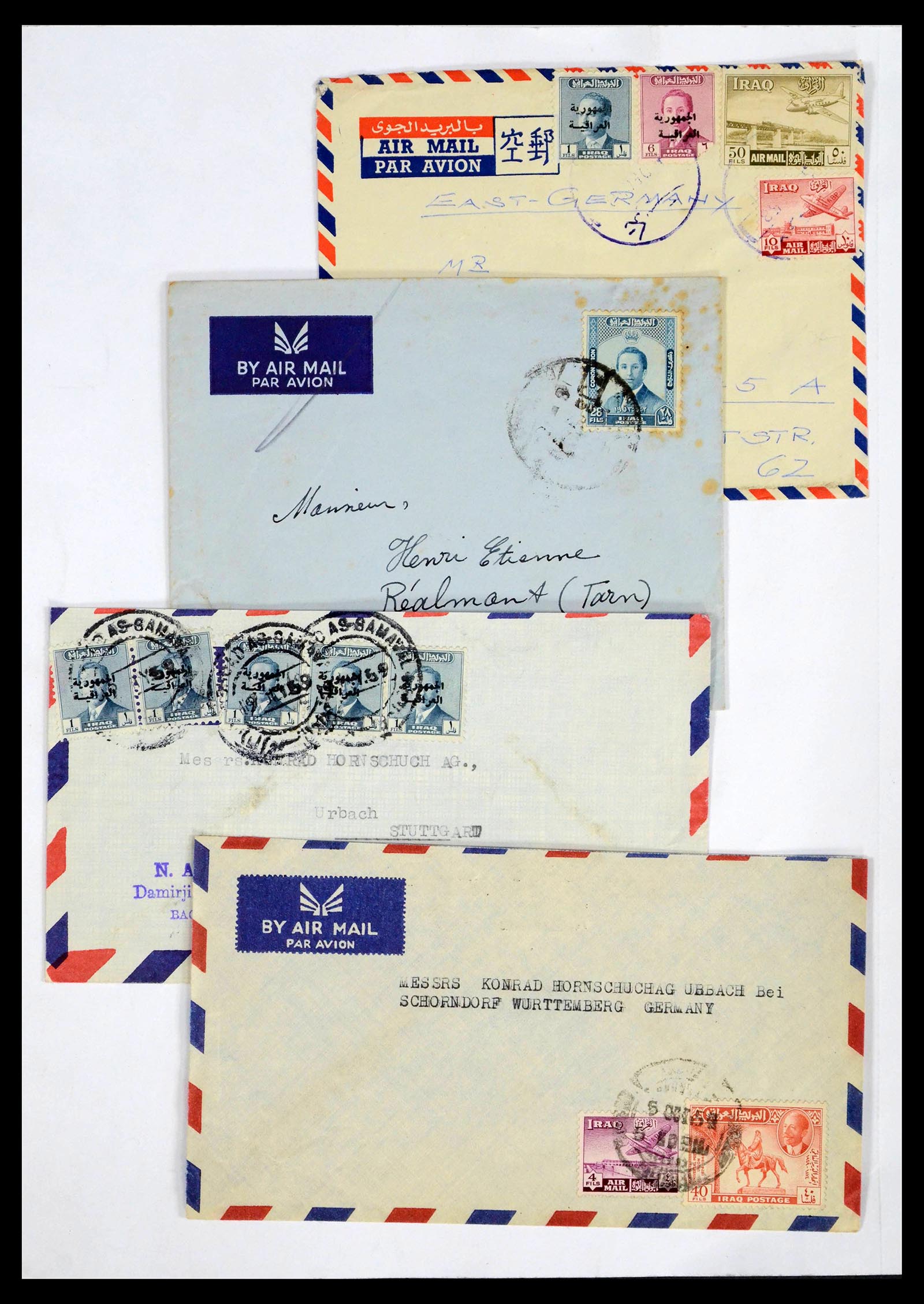 39418 0130 - Postzegelverzameling 39418 Irak brieven 1921-2001.