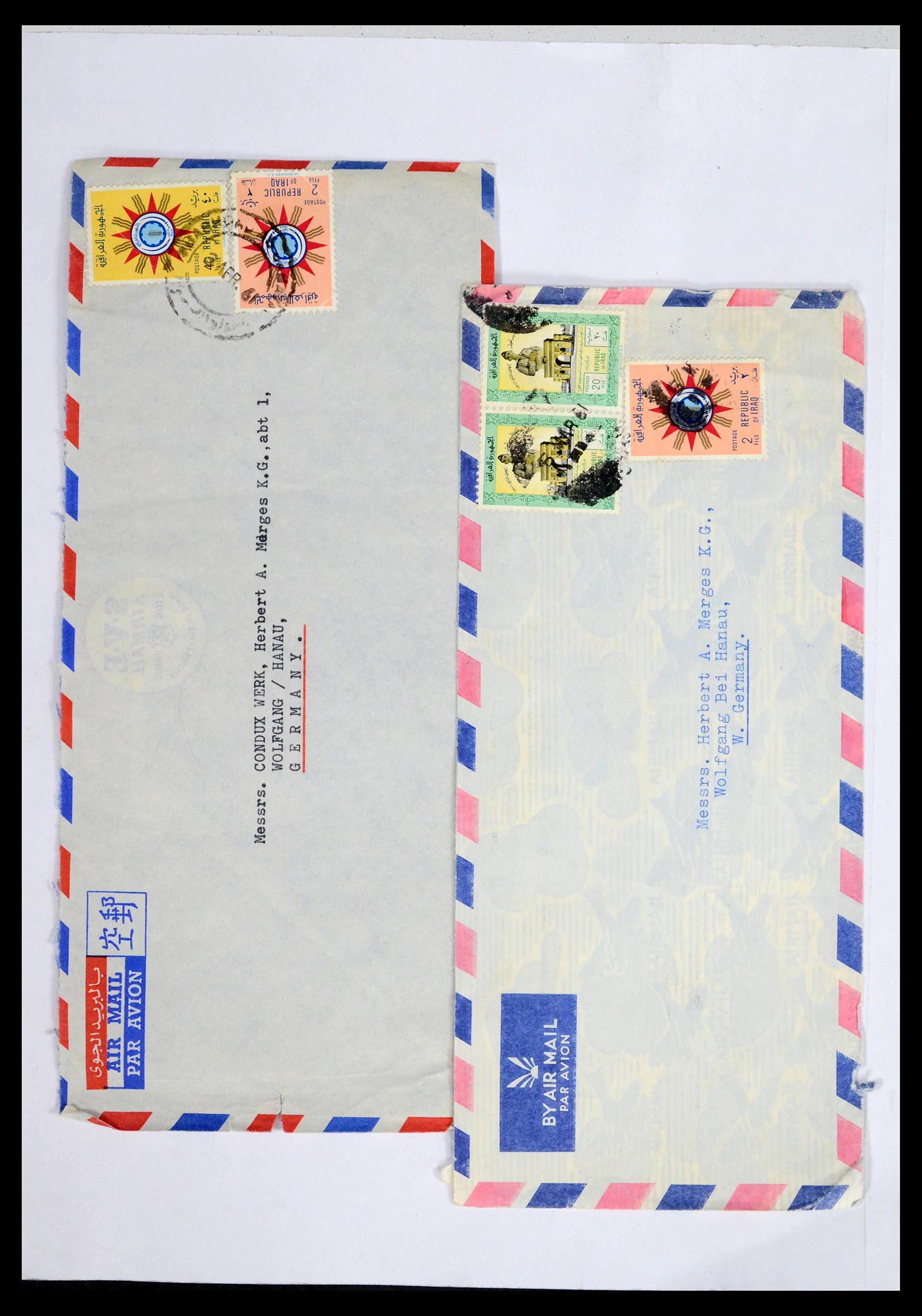 39418 0137 - Postzegelverzameling 39418 Irak brieven 1921-2001.