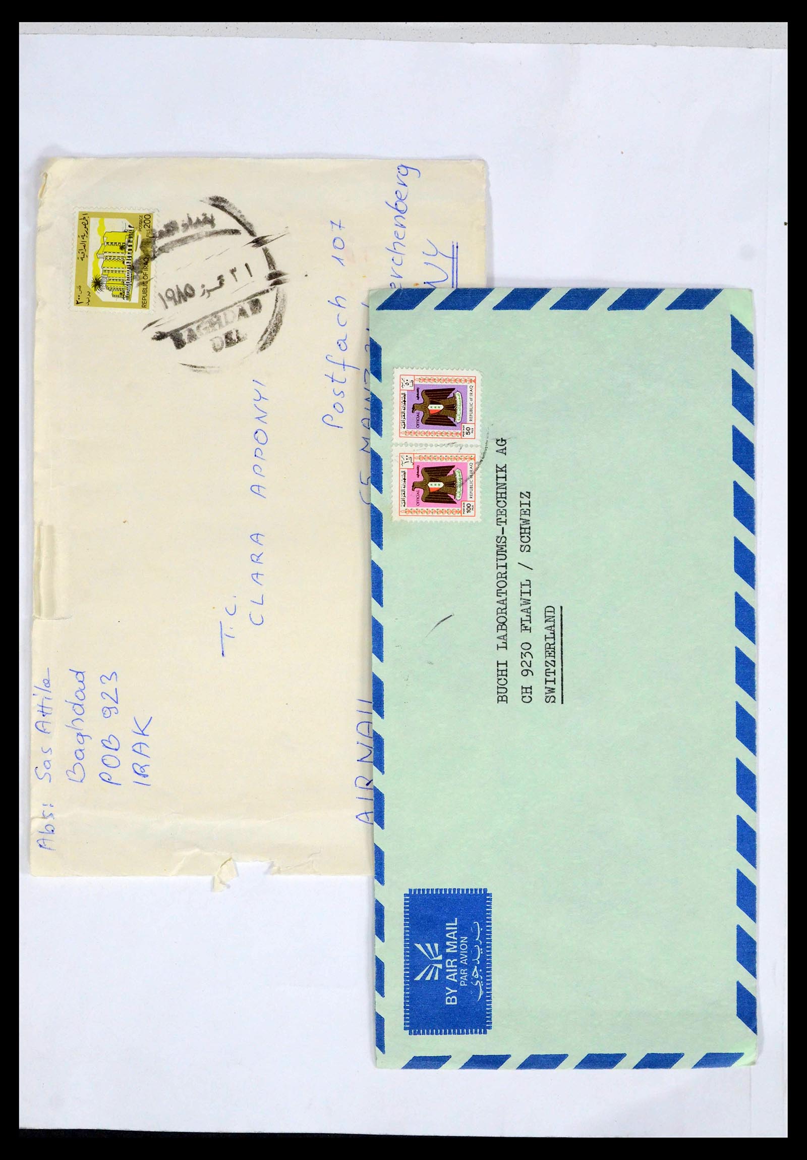 39418 0140 - Postzegelverzameling 39418 Irak brieven 1921-2001.