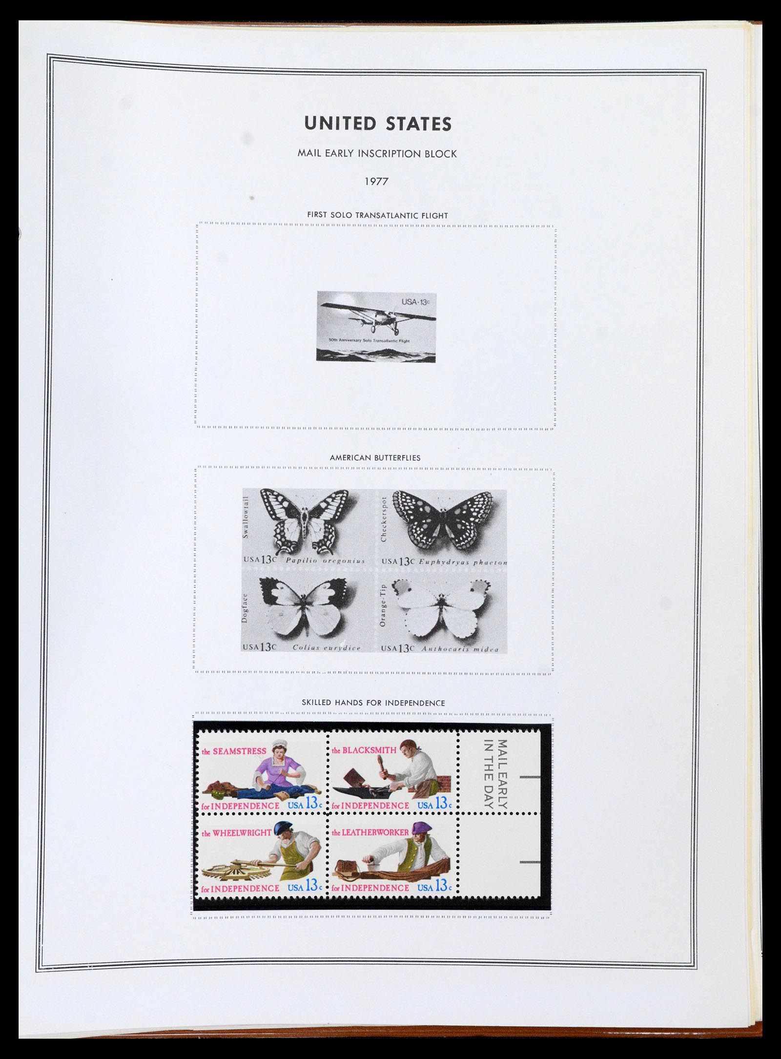 39419 0341 - Stamp collection 39419 USA plateblocs 1919-1980.