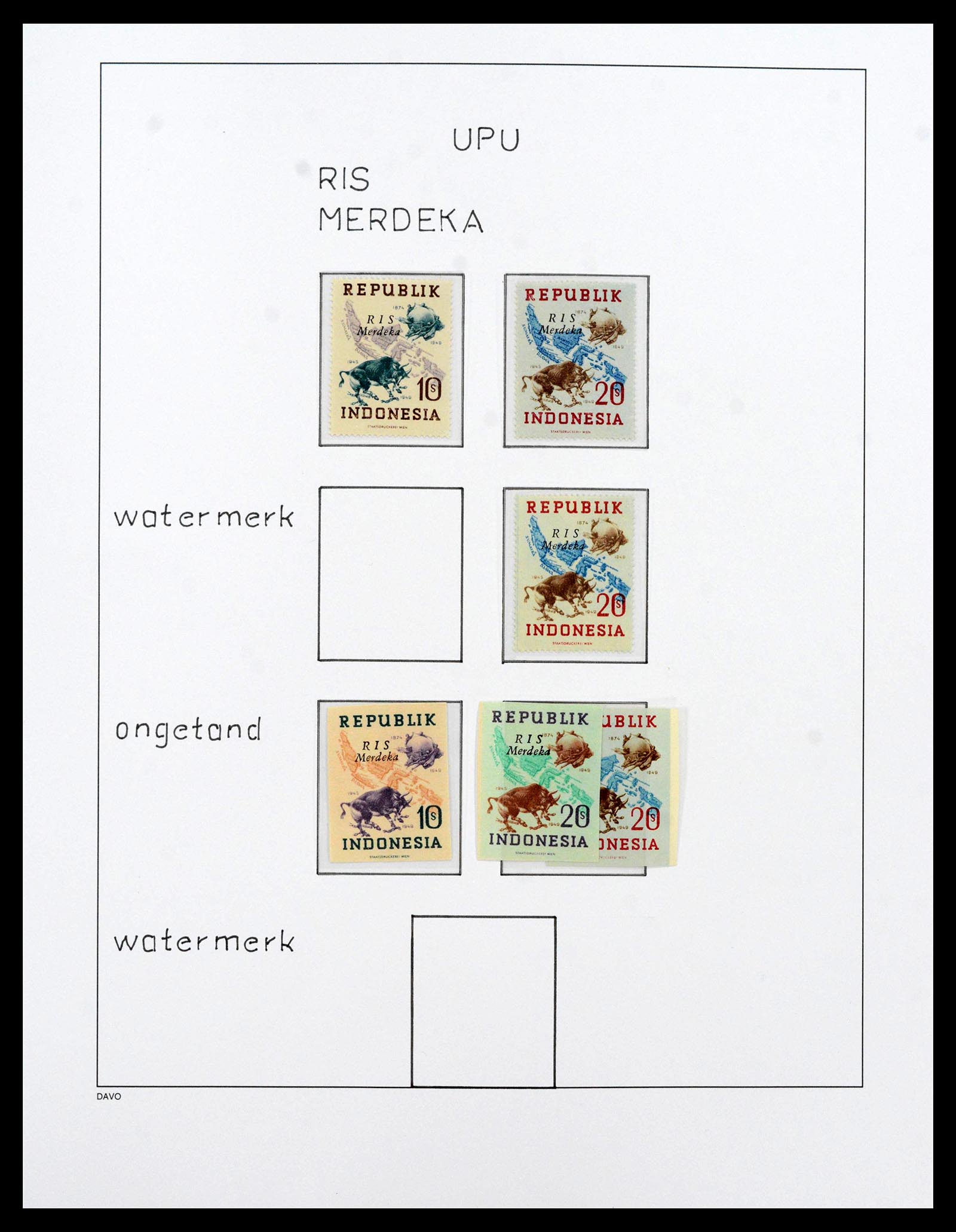 39421 0061 - Postzegelverzameling 39421 Japanse bezetting en interimperiode Nederl