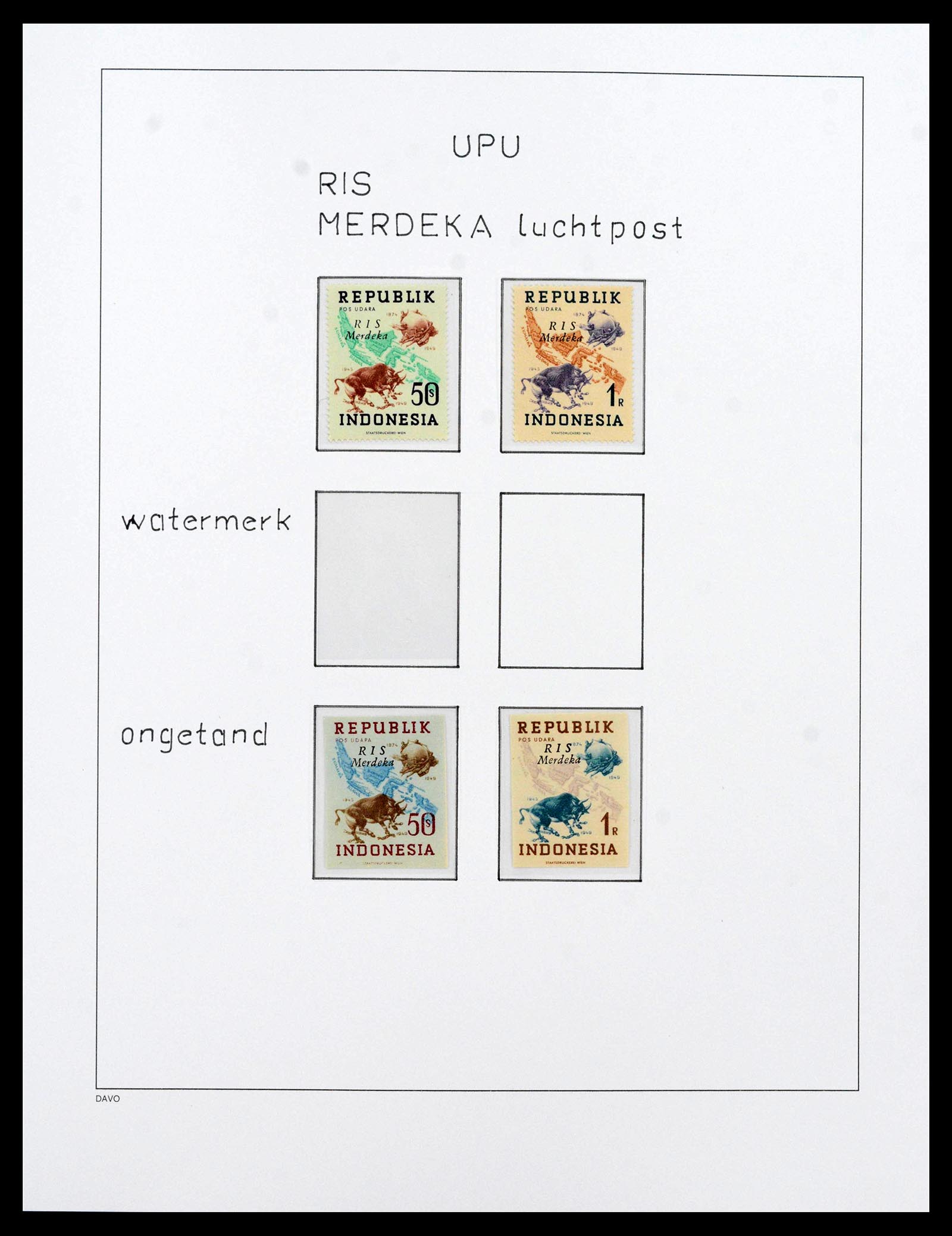 39421 0062 - Postzegelverzameling 39421 Japanse bezetting en interimperiode Nederl