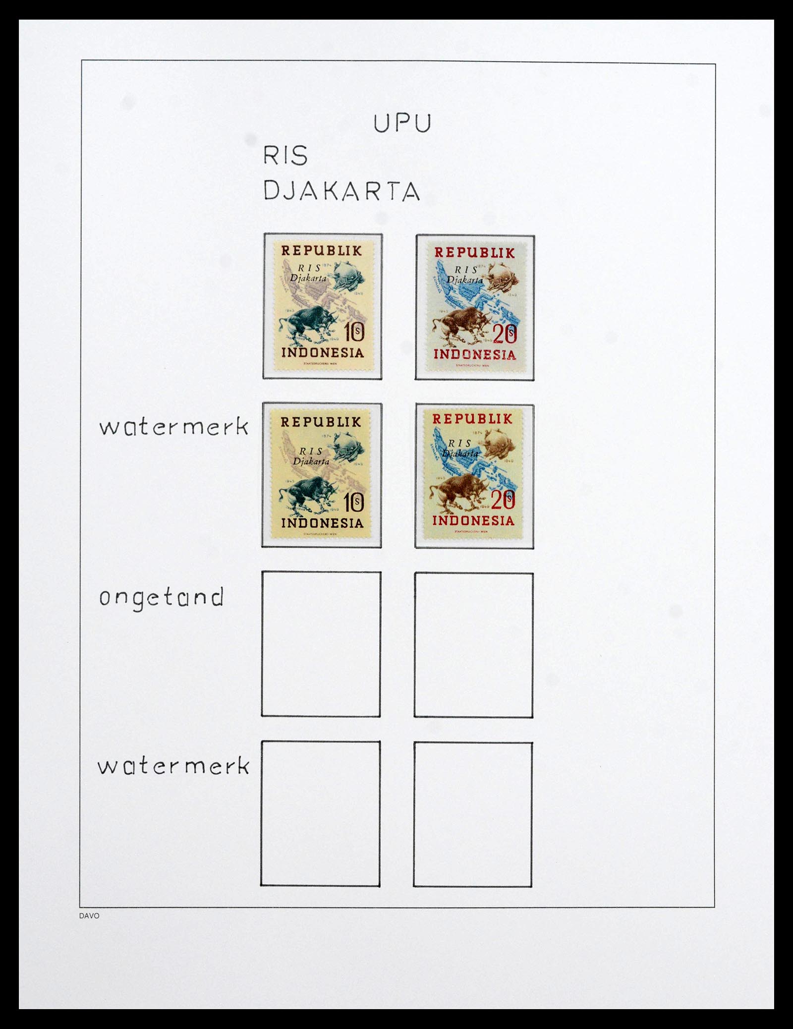 39421 0063 - Postzegelverzameling 39421 Japanse bezetting en interimperiode Nederl