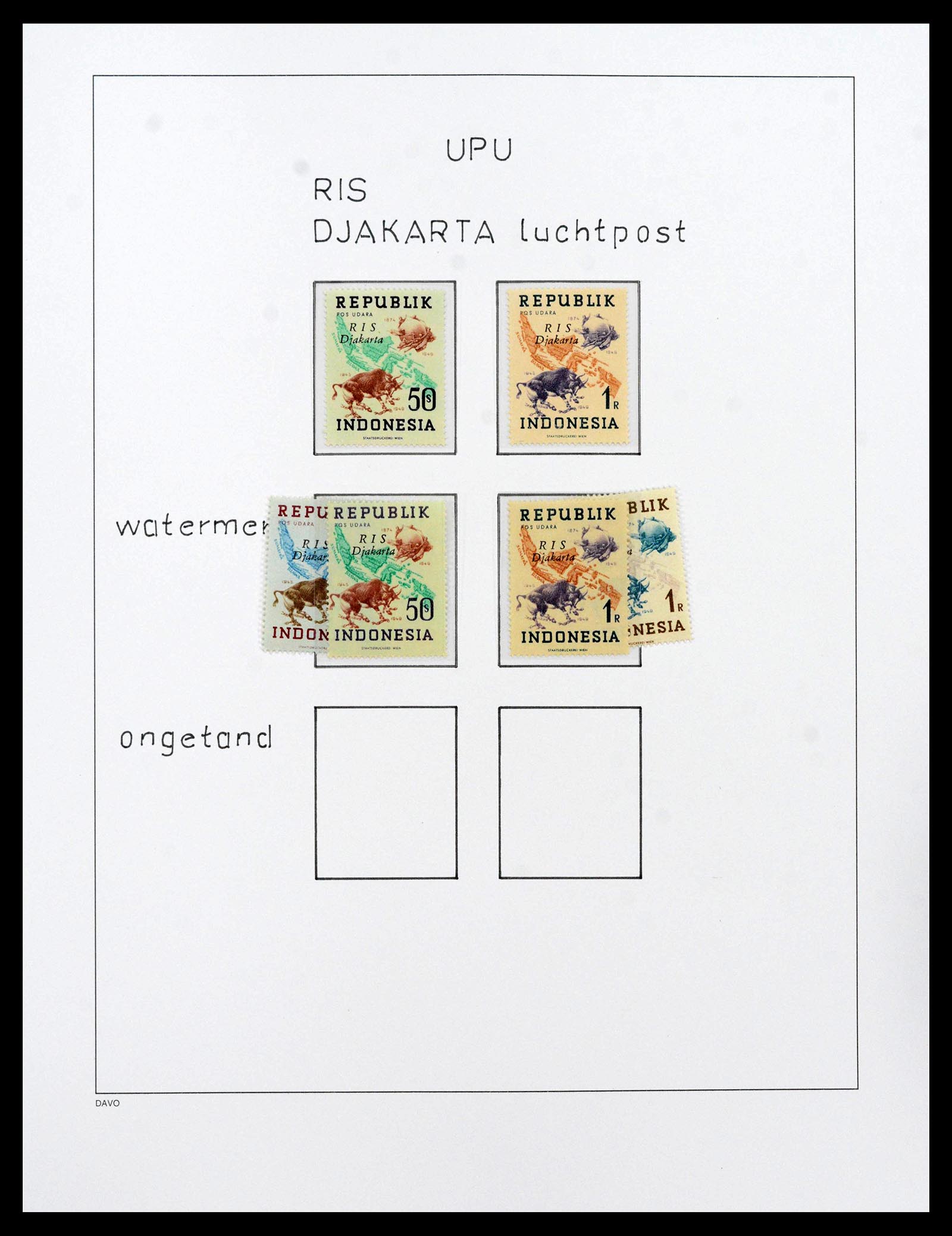 39421 0064 - Postzegelverzameling 39421 Japanse bezetting en interimperiode Nederl