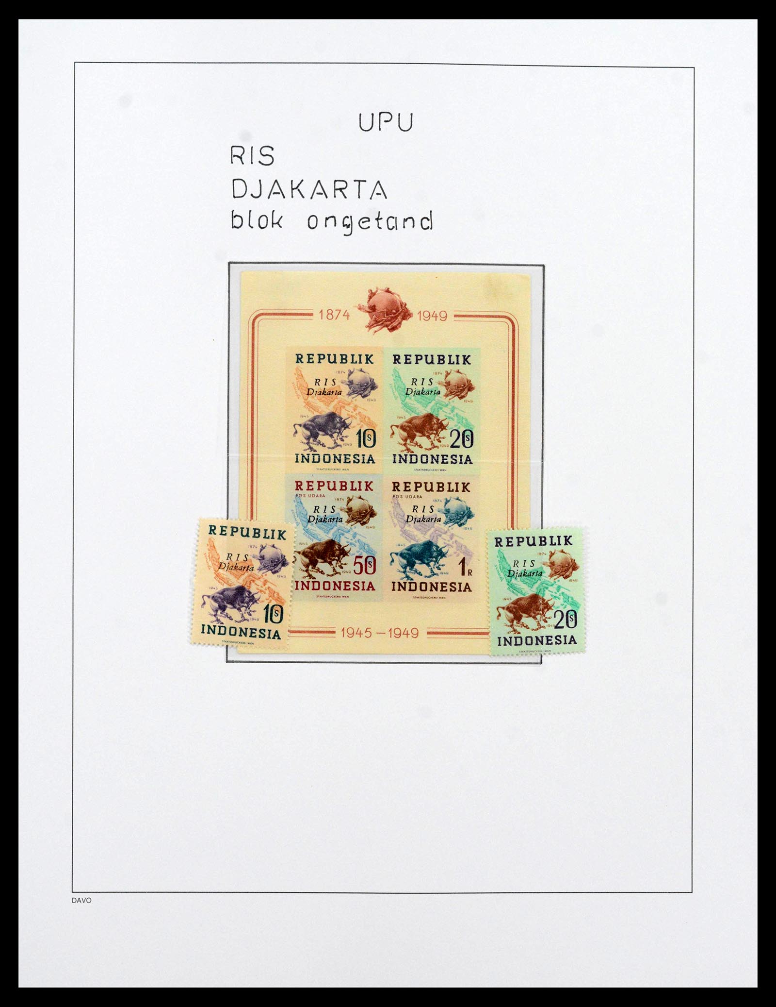 39421 0065 - Postzegelverzameling 39421 Japanse bezetting en interimperiode Nederl