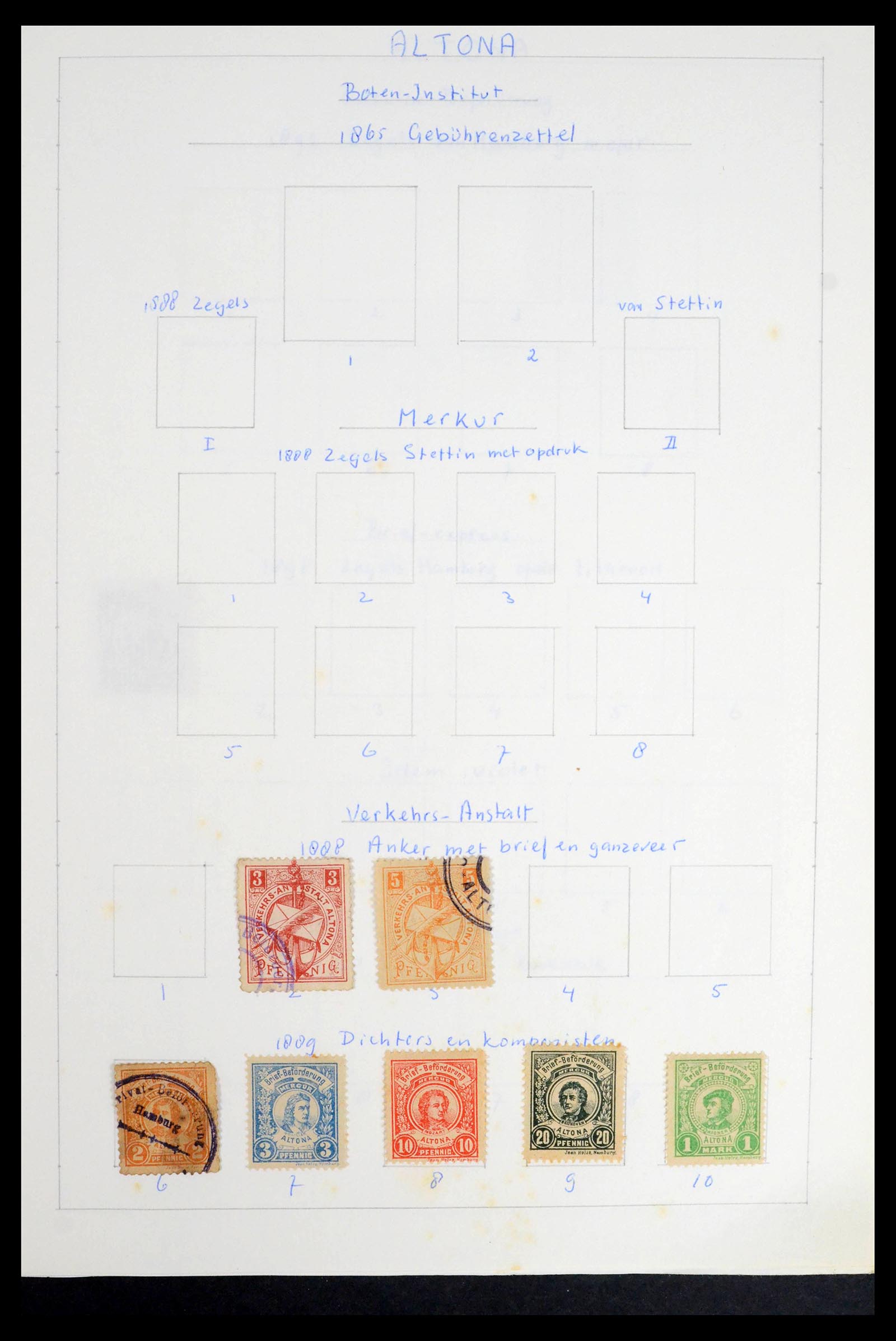 39425 0002 - Postzegelverzameling 39425 Duitsland stadspost 1880-1905.