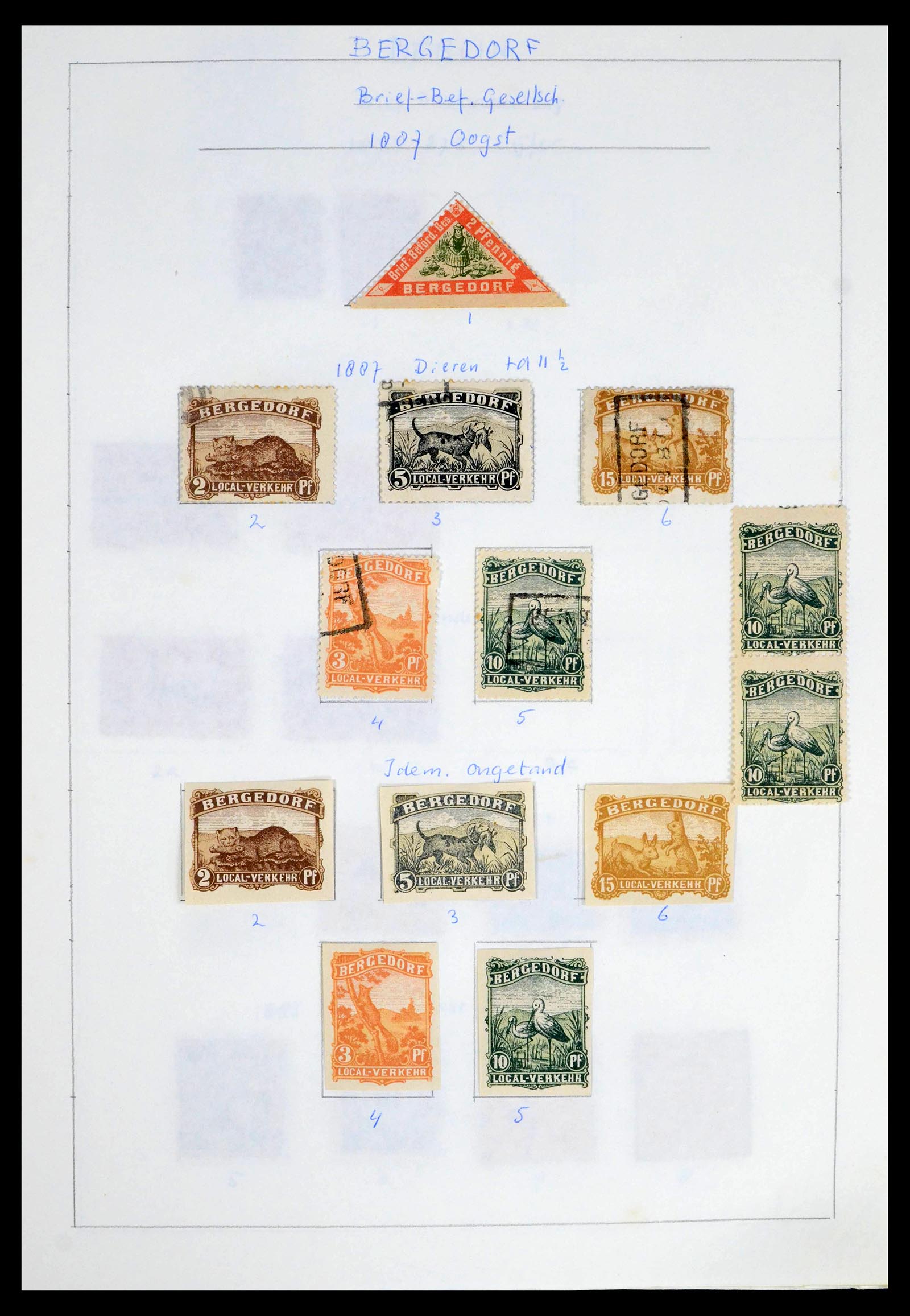 39425 0011 - Postzegelverzameling 39425 Duitsland stadspost 1880-1905.