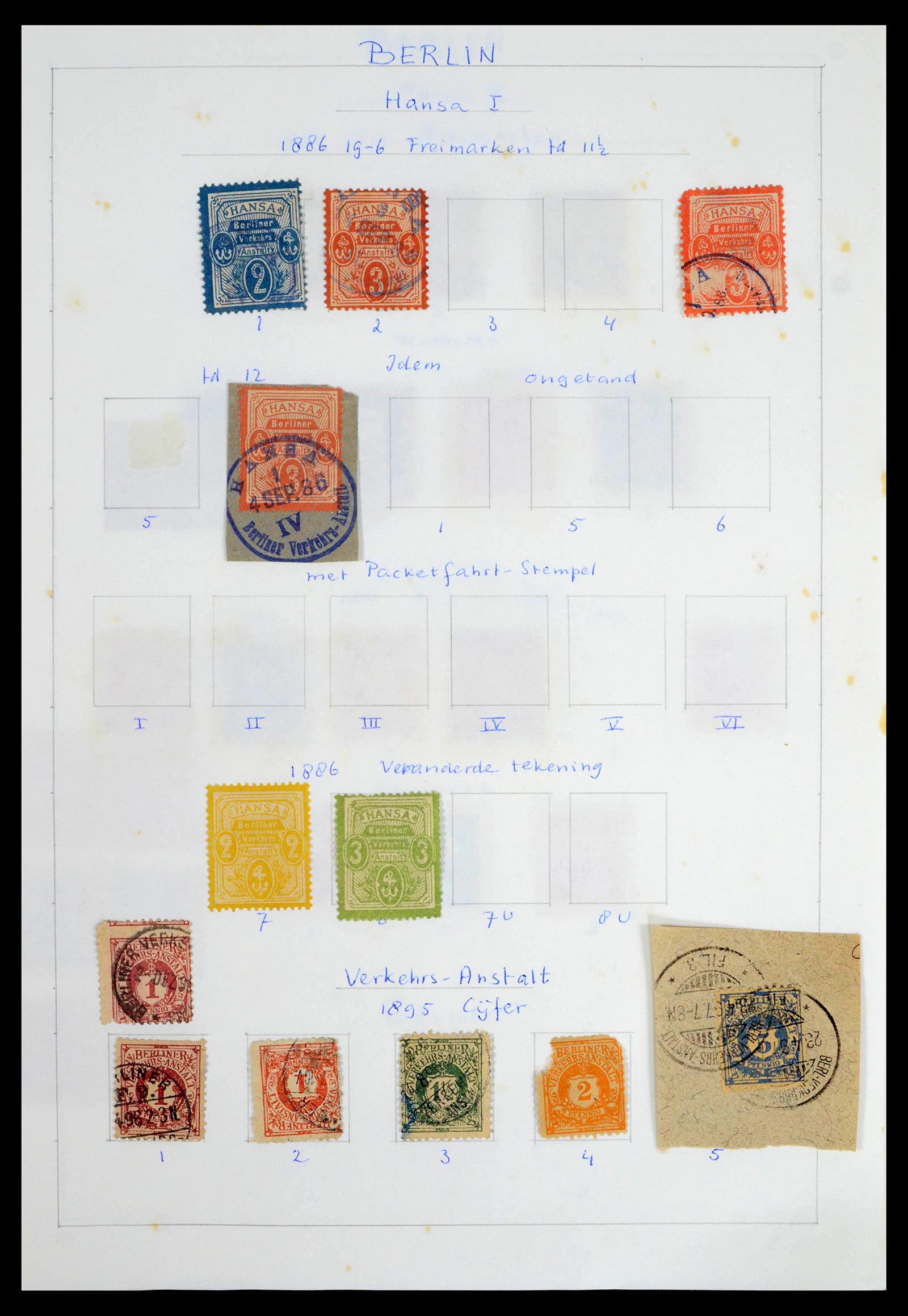39425 0024 - Postzegelverzameling 39425 Duitsland stadspost 1880-1905.