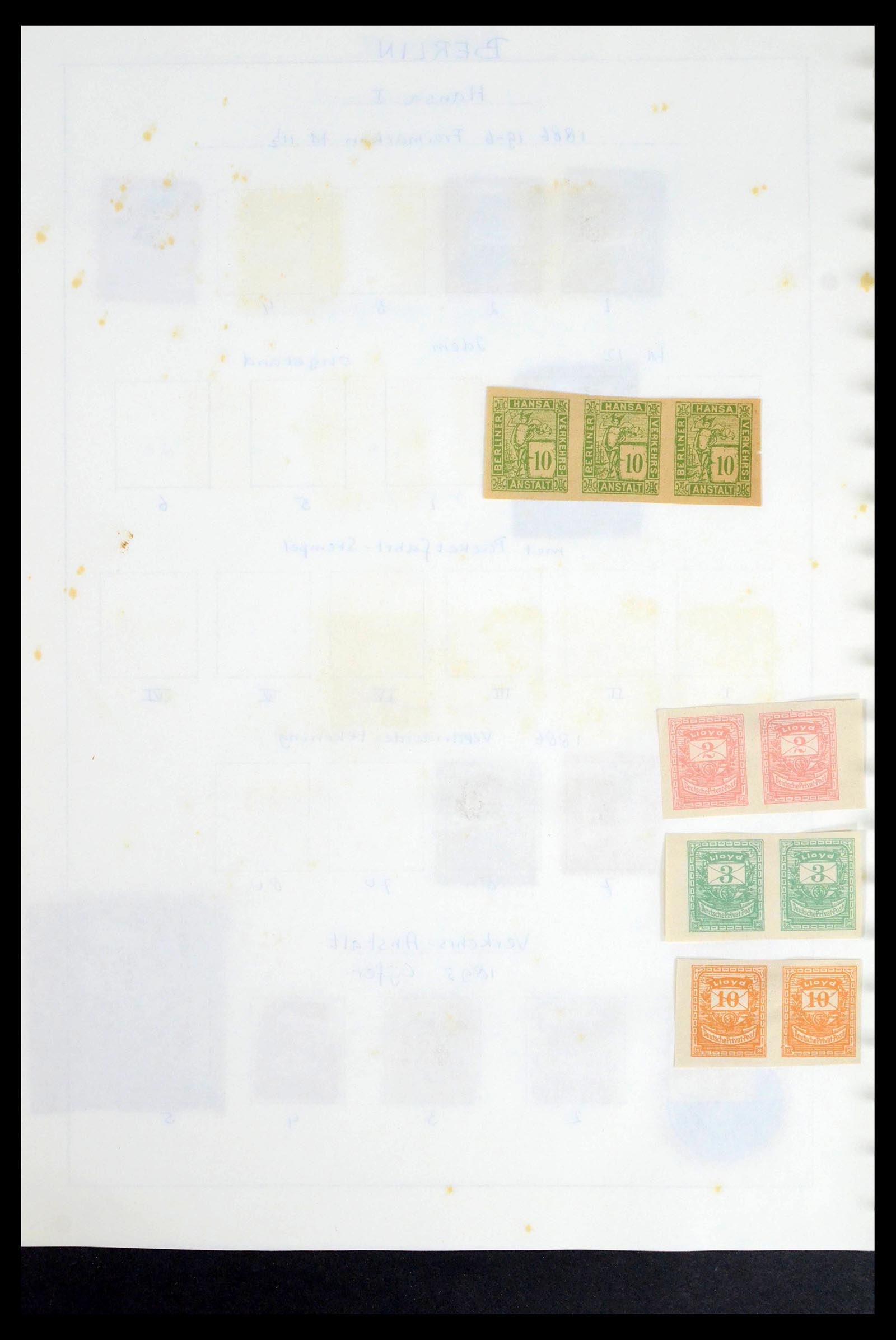 39425 0025 - Postzegelverzameling 39425 Duitsland stadspost 1880-1905.