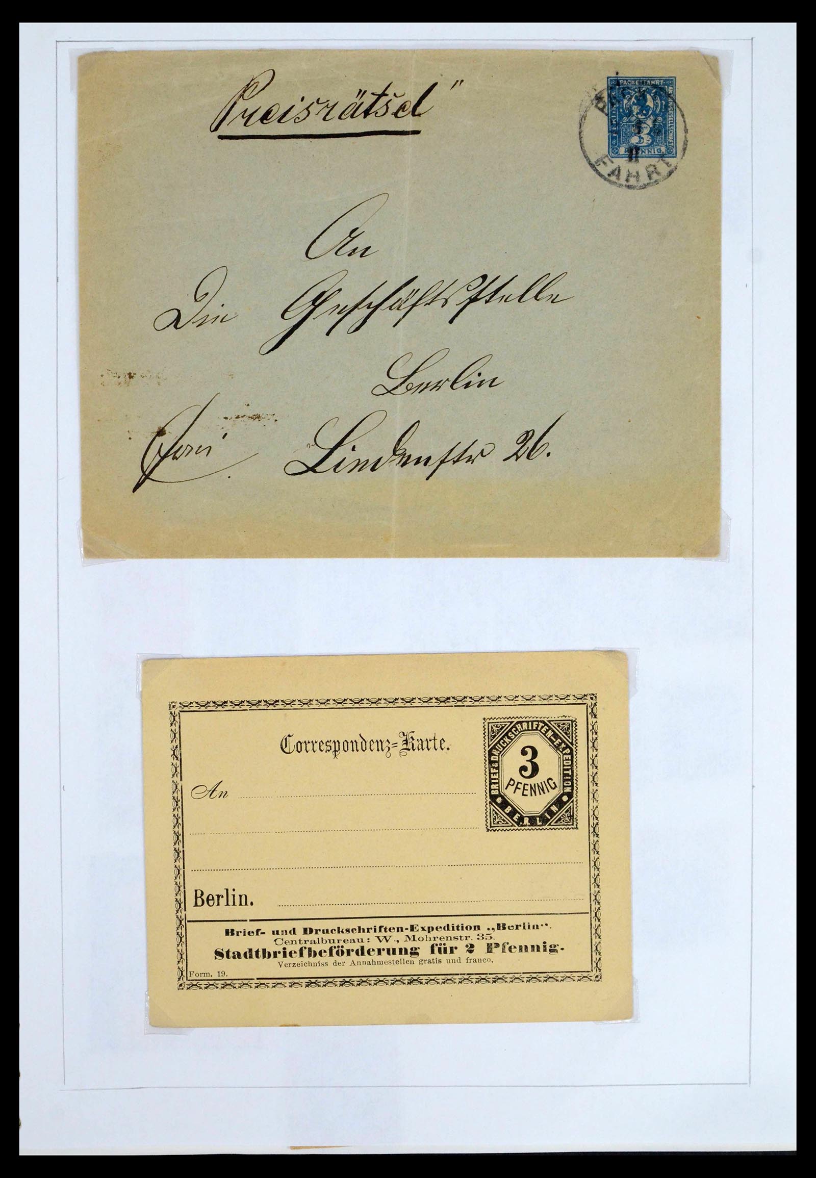 39425 0033 - Postzegelverzameling 39425 Duitsland stadspost 1880-1905.