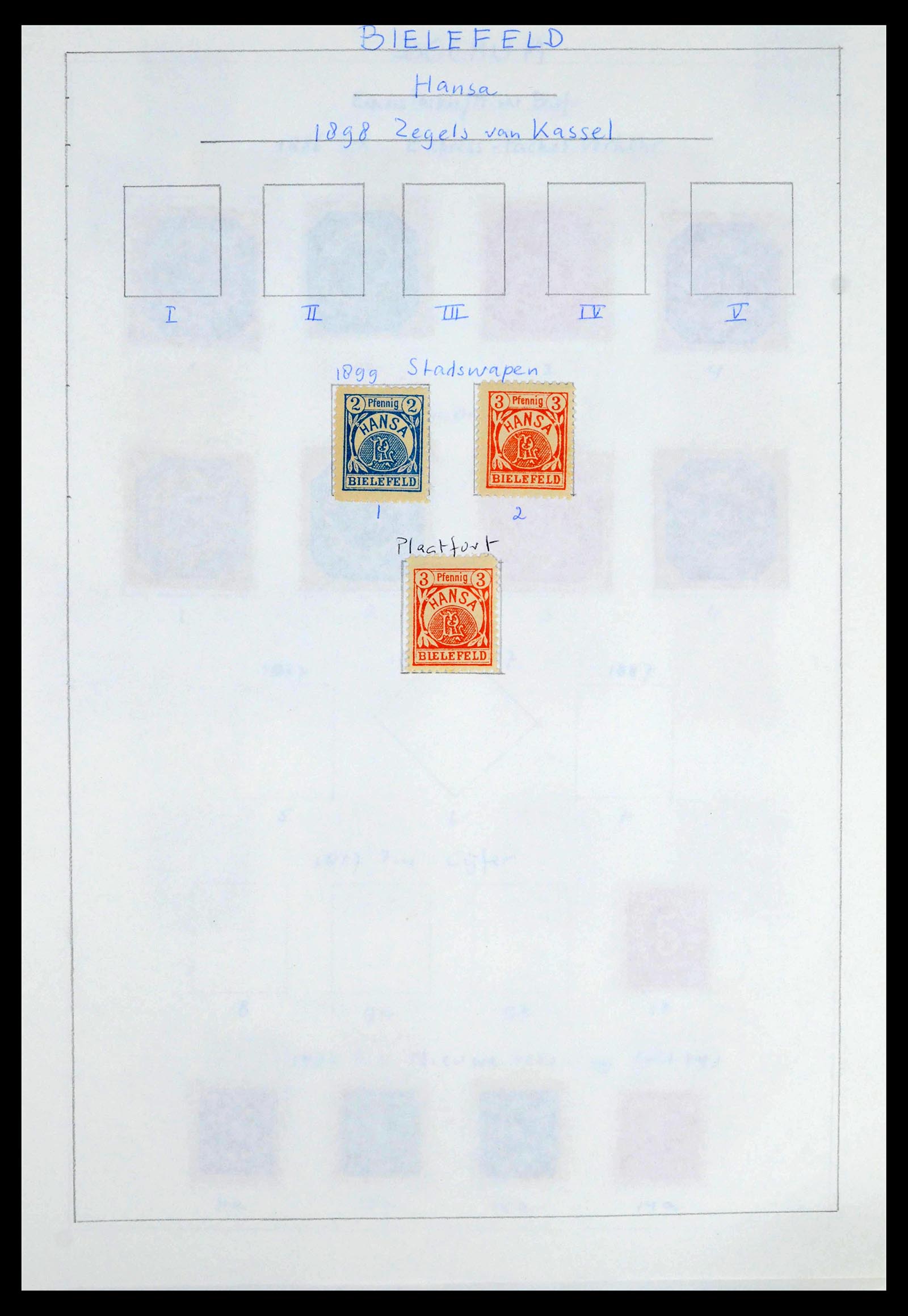39425 0036 - Postzegelverzameling 39425 Duitsland stadspost 1880-1905.