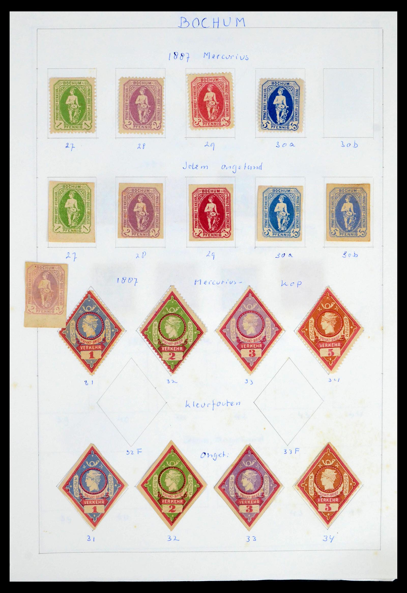 39425 0040 - Postzegelverzameling 39425 Duitsland stadspost 1880-1905.