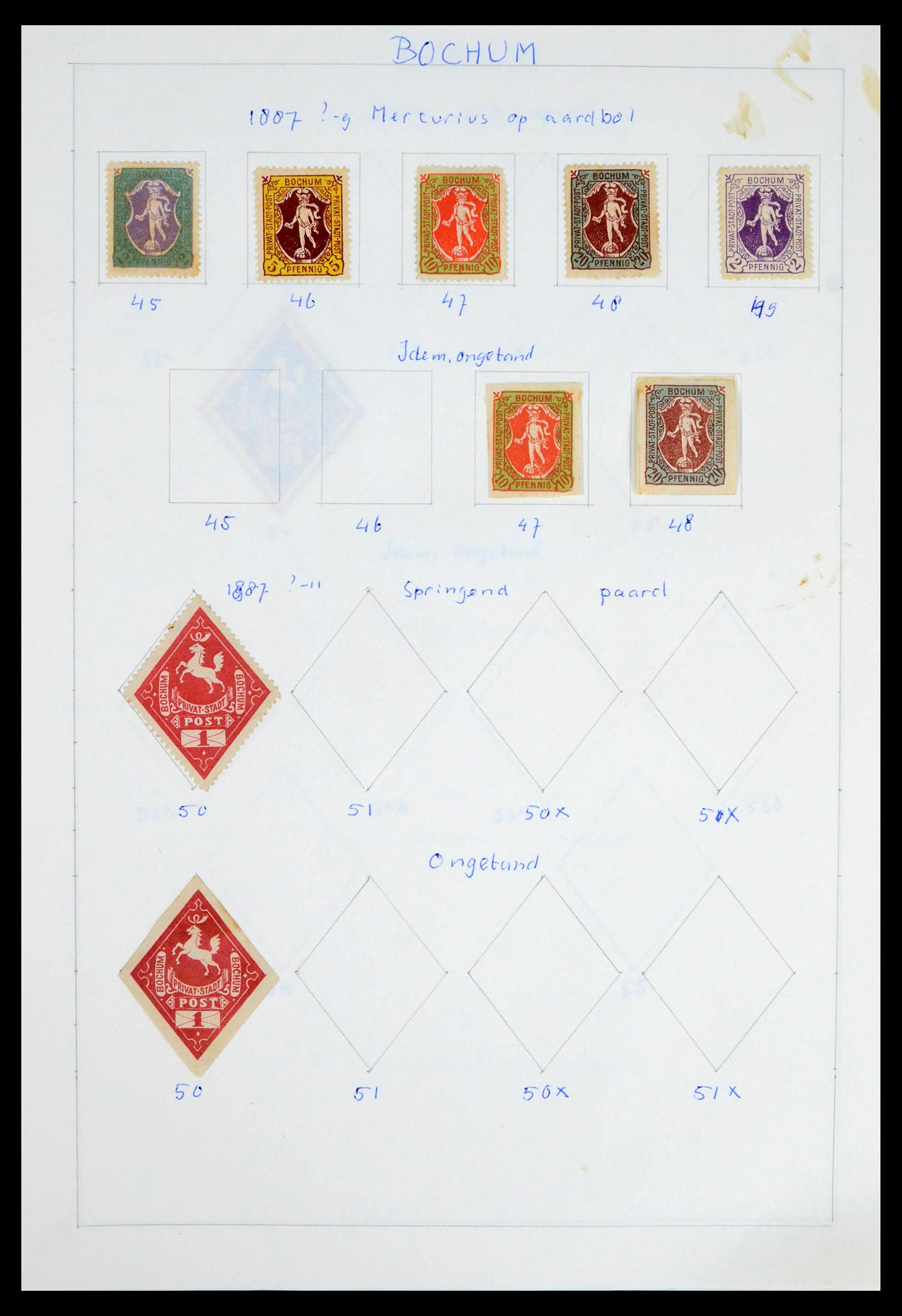 39425 0042 - Postzegelverzameling 39425 Duitsland stadspost 1880-1905.