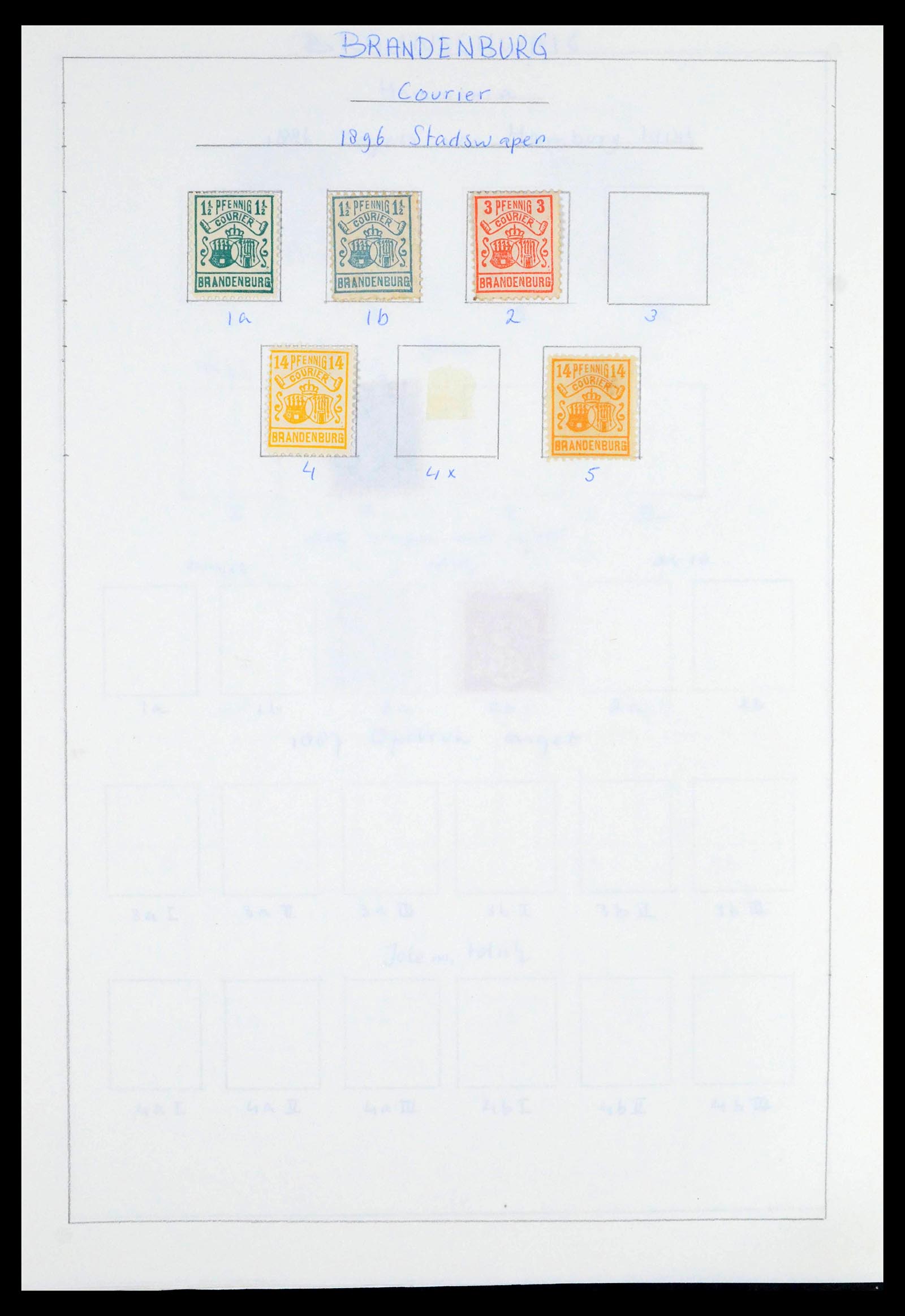 39425 0046 - Postzegelverzameling 39425 Duitsland stadspost 1880-1905.
