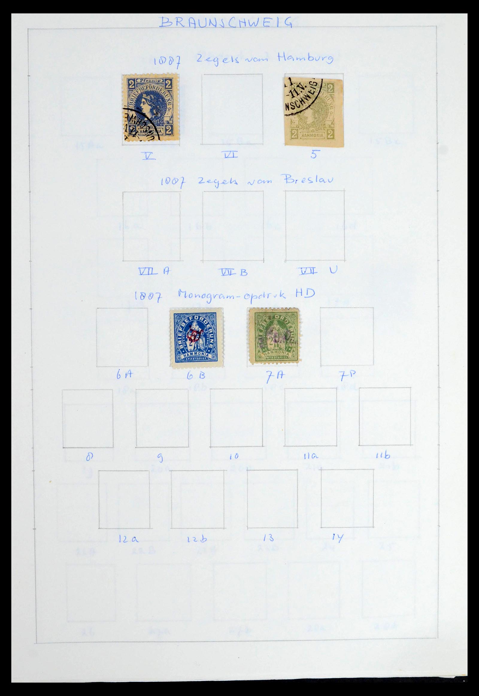 39425 0048 - Postzegelverzameling 39425 Duitsland stadspost 1880-1905.