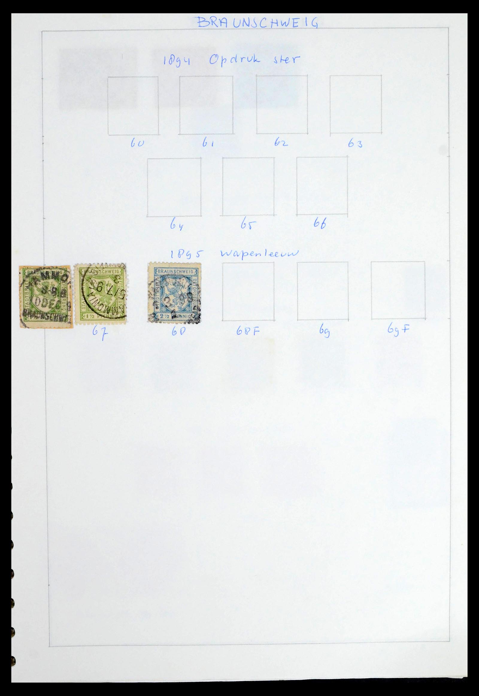 39425 0052 - Postzegelverzameling 39425 Duitsland stadspost 1880-1905.