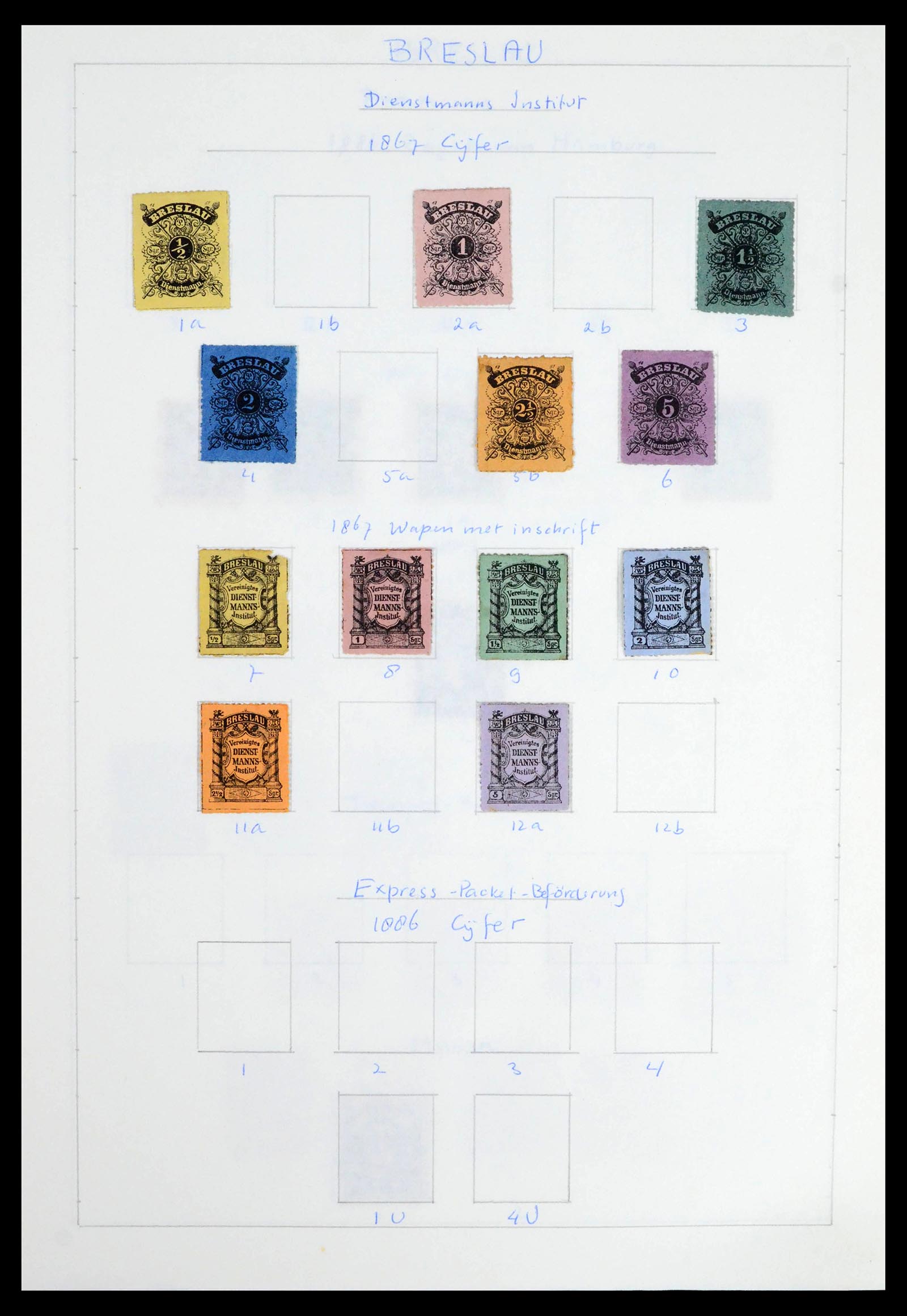 39425 0056 - Postzegelverzameling 39425 Duitsland stadspost 1880-1905.