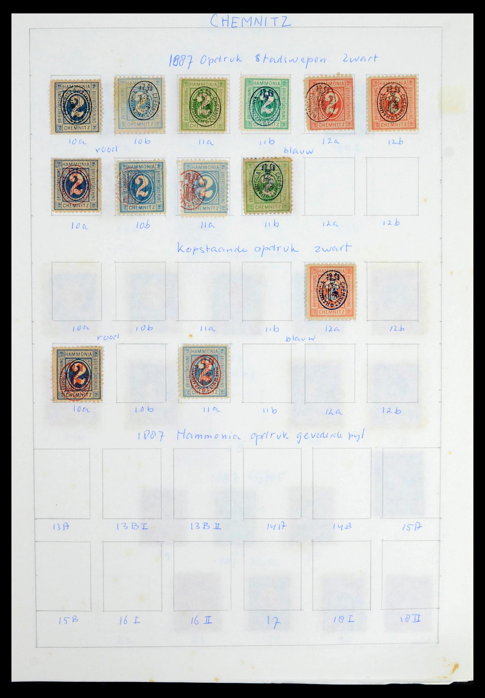 39425 0064 - Postzegelverzameling 39425 Duitsland stadspost 1880-1905.