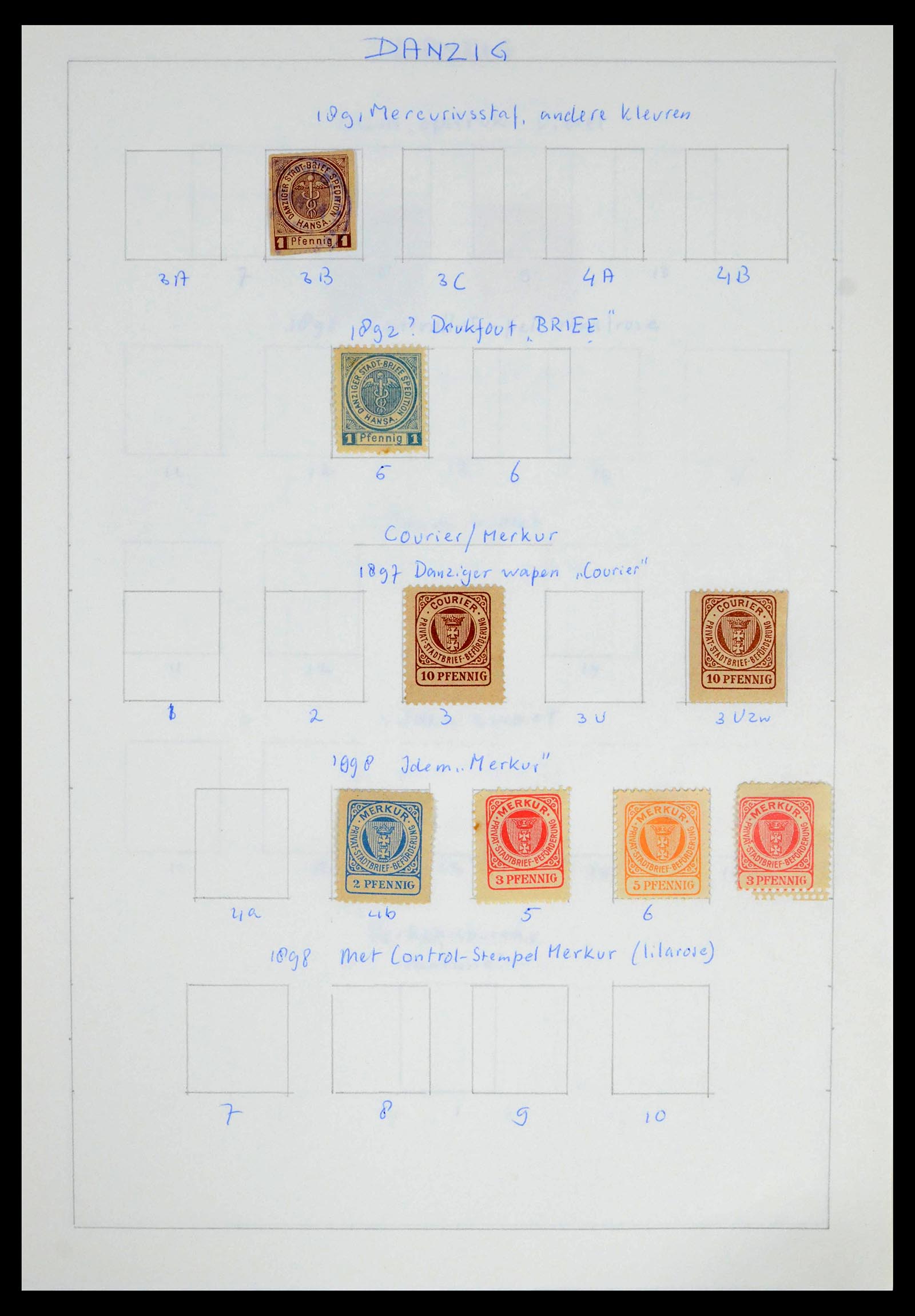 39425 0069 - Postzegelverzameling 39425 Duitsland stadspost 1880-1905.