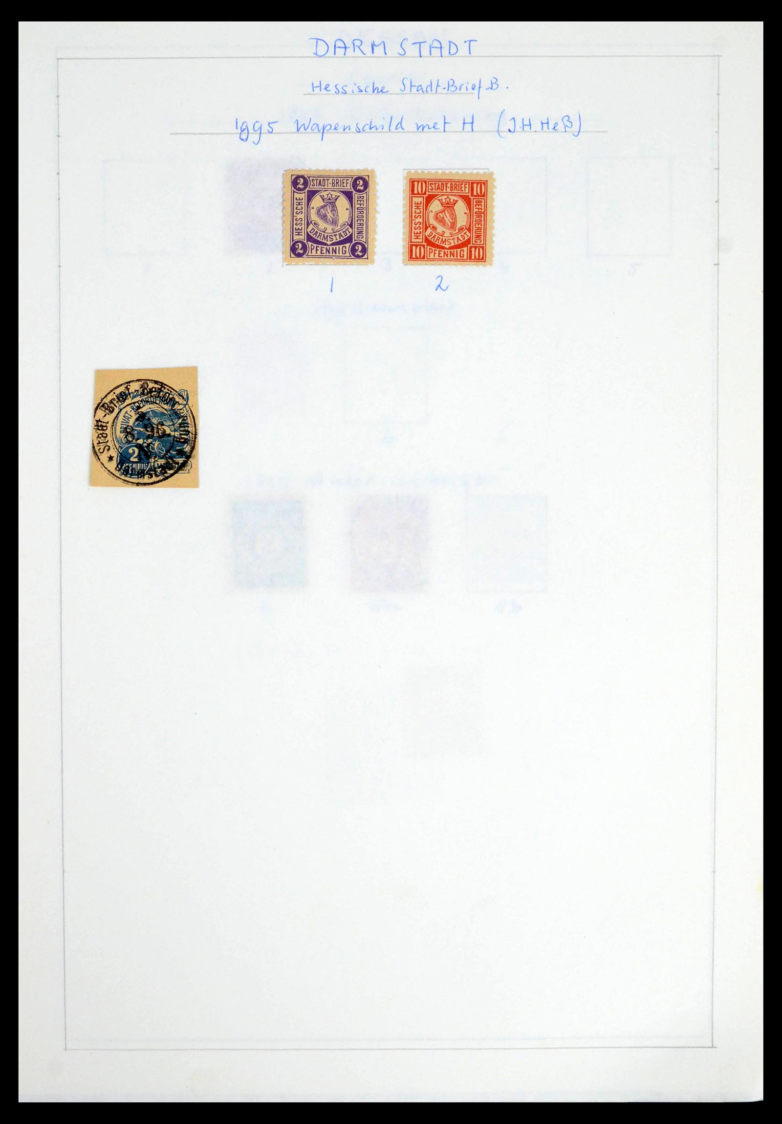 39425 0071 - Postzegelverzameling 39425 Duitsland stadspost 1880-1905.