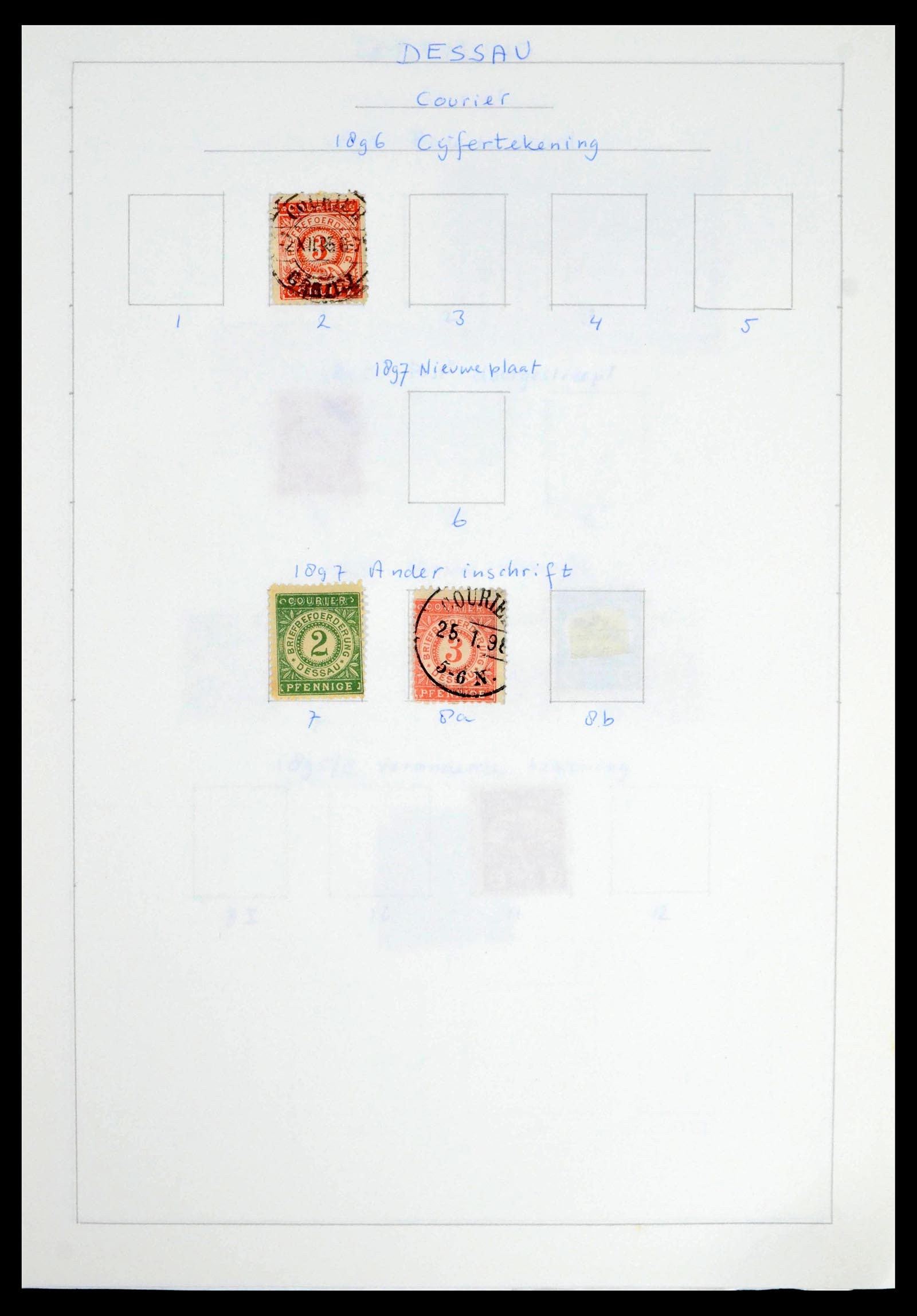 39425 0072 - Postzegelverzameling 39425 Duitsland stadspost 1880-1905.