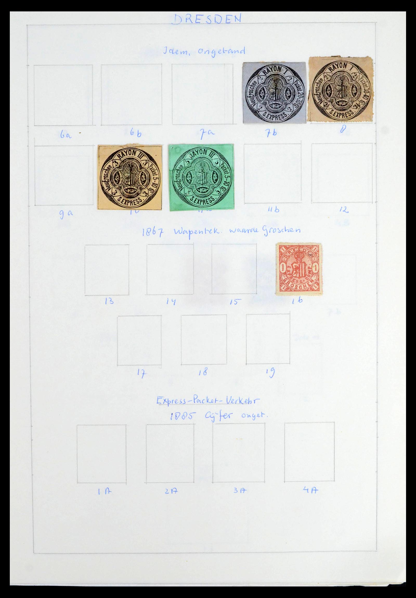 39425 0075 - Postzegelverzameling 39425 Duitsland stadspost 1880-1905.
