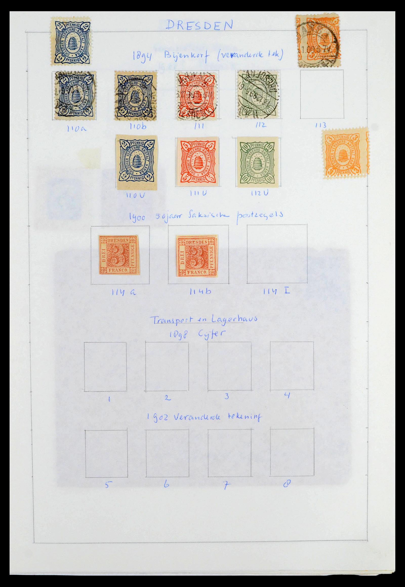 39425 0086 - Postzegelverzameling 39425 Duitsland stadspost 1880-1905.