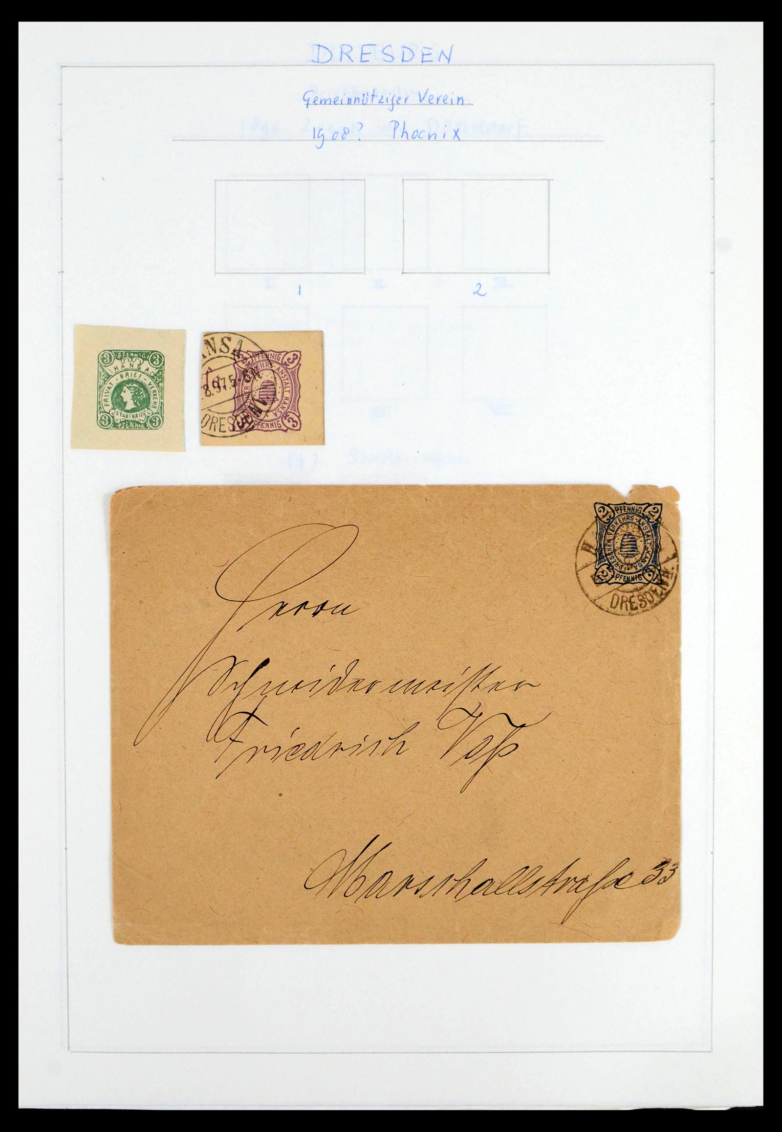 39425 0087 - Postzegelverzameling 39425 Duitsland stadspost 1880-1905.
