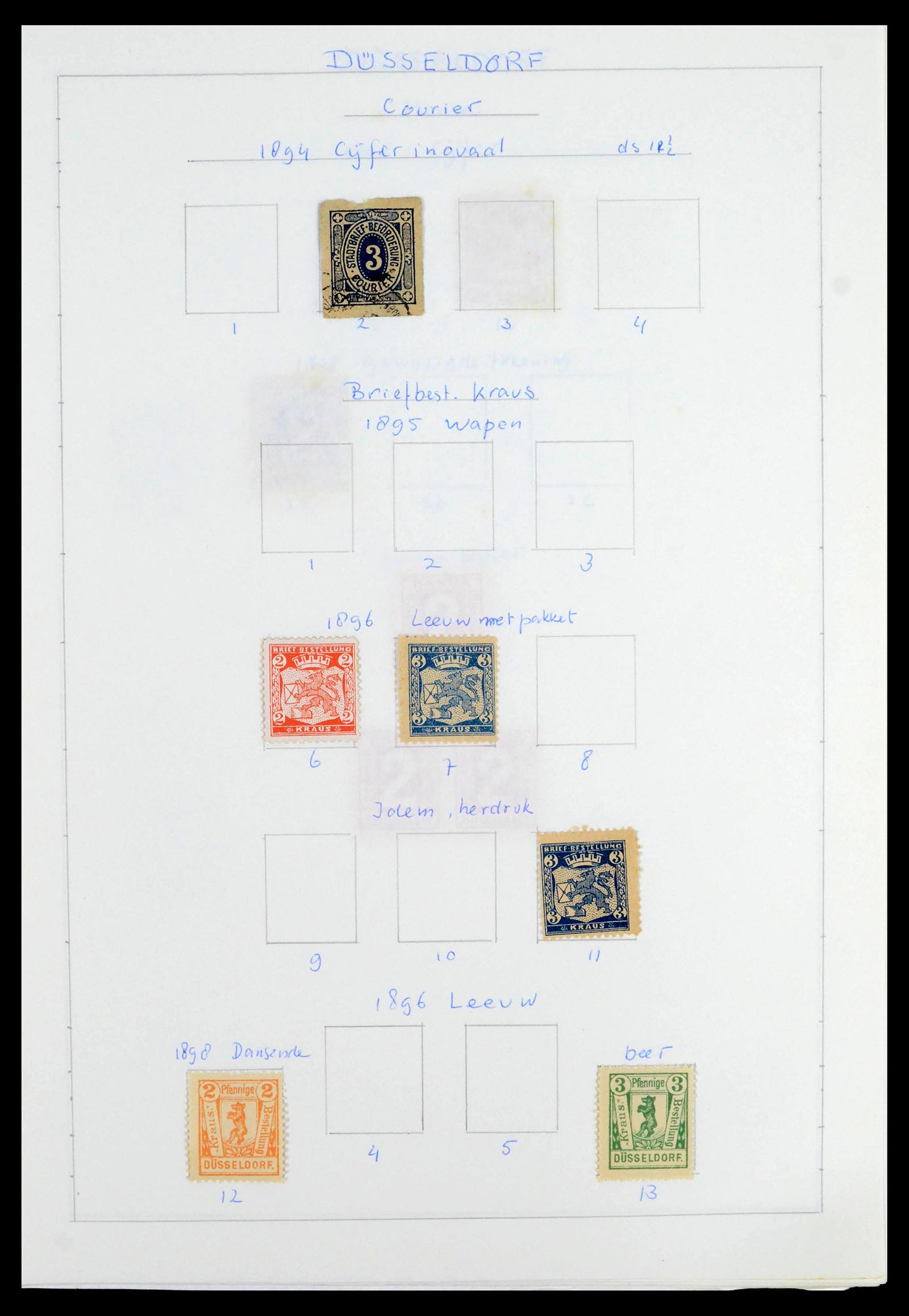 39425 0089 - Postzegelverzameling 39425 Duitsland stadspost 1880-1905.