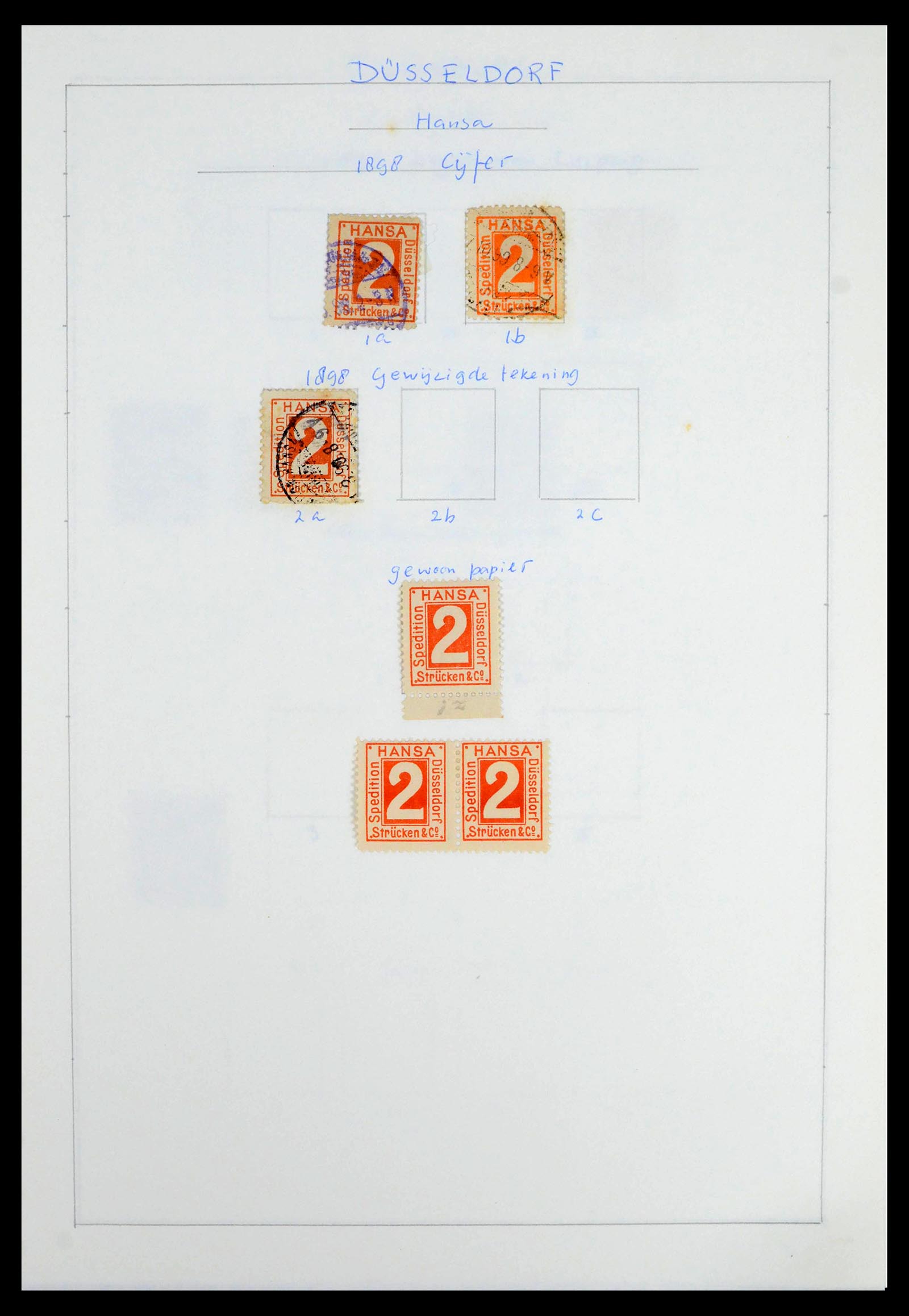 39425 0090 - Postzegelverzameling 39425 Duitsland stadspost 1880-1905.