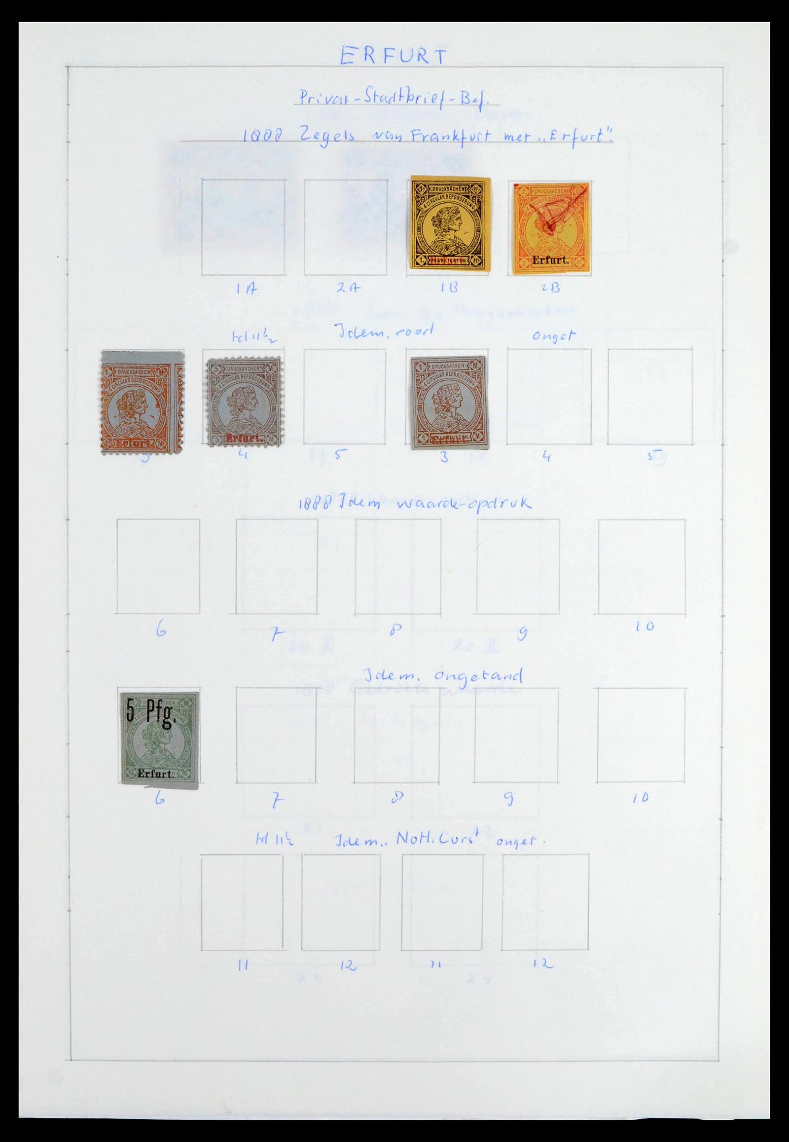 39425 0091 - Postzegelverzameling 39425 Duitsland stadspost 1880-1905.