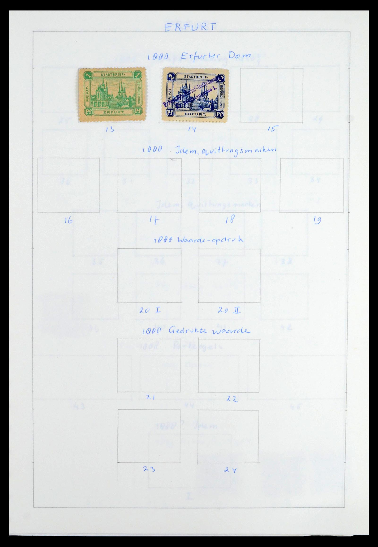 39425 0092 - Postzegelverzameling 39425 Duitsland stadspost 1880-1905.