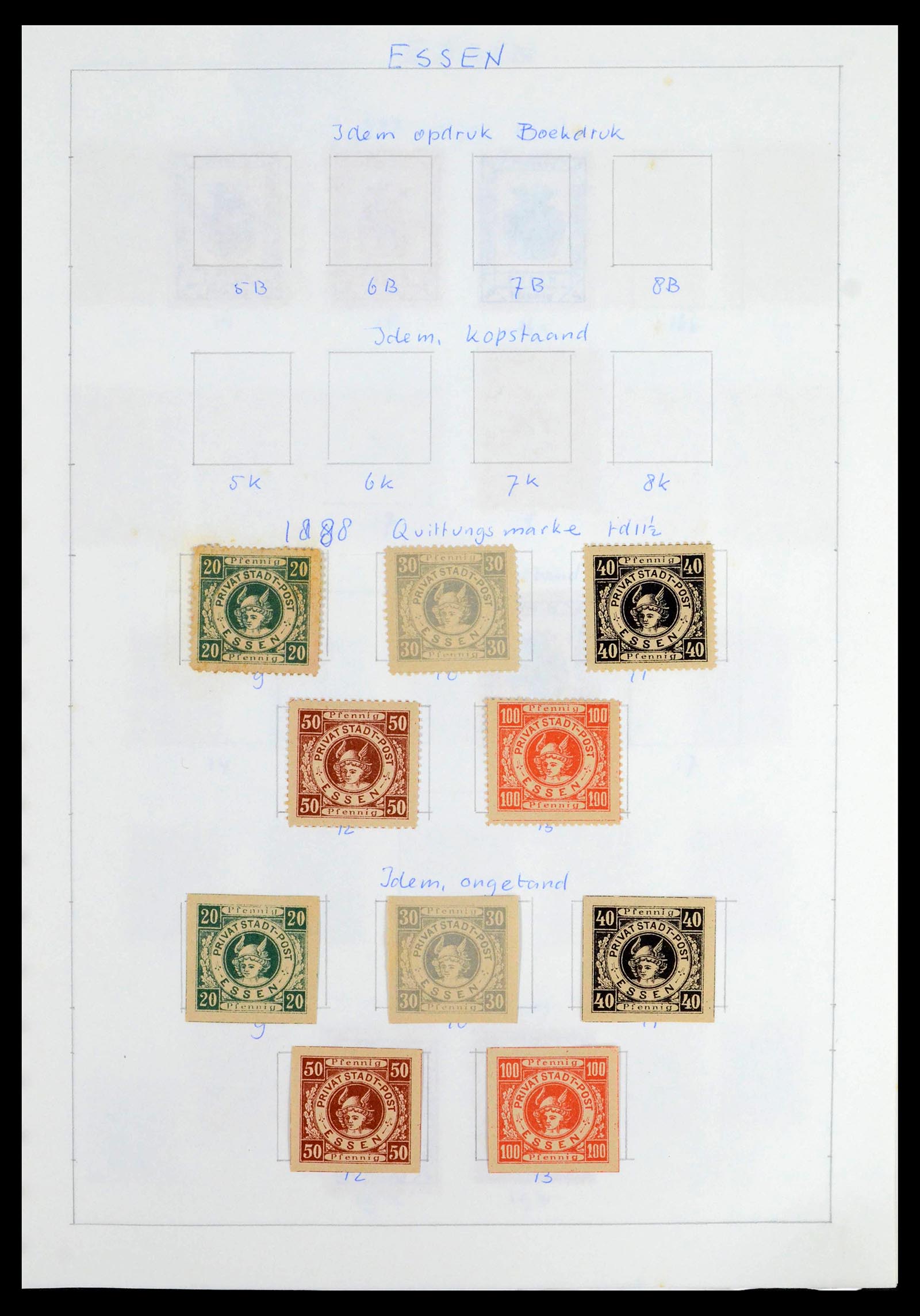 39425 0096 - Postzegelverzameling 39425 Duitsland stadspost 1880-1905.