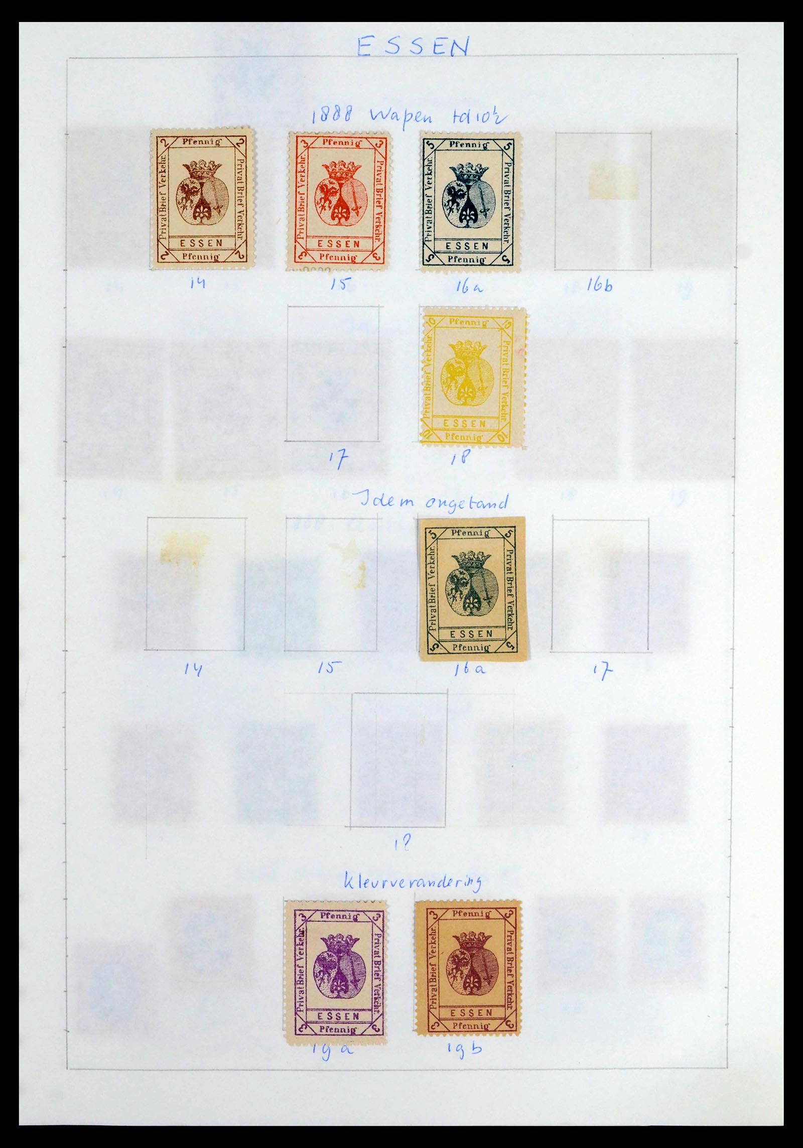 39425 0097 - Postzegelverzameling 39425 Duitsland stadspost 1880-1905.