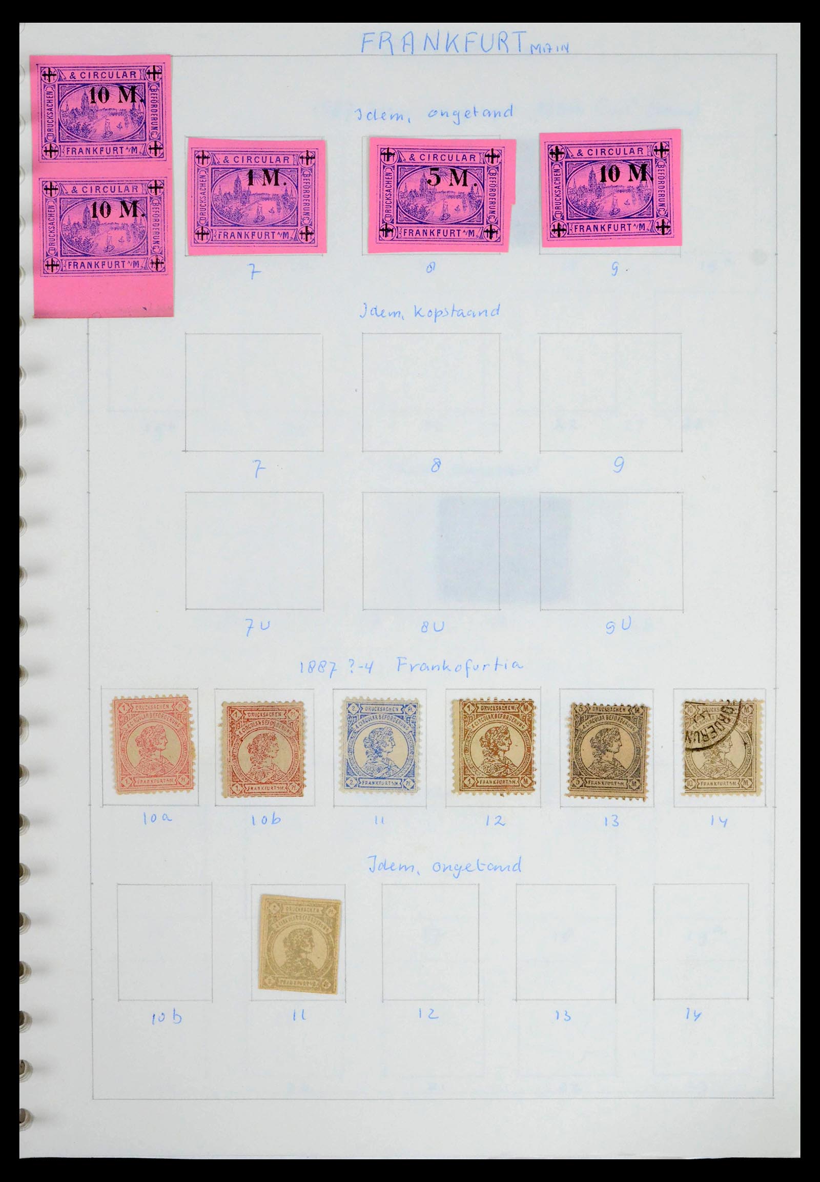 39425 0103 - Postzegelverzameling 39425 Duitsland stadspost 1880-1905.