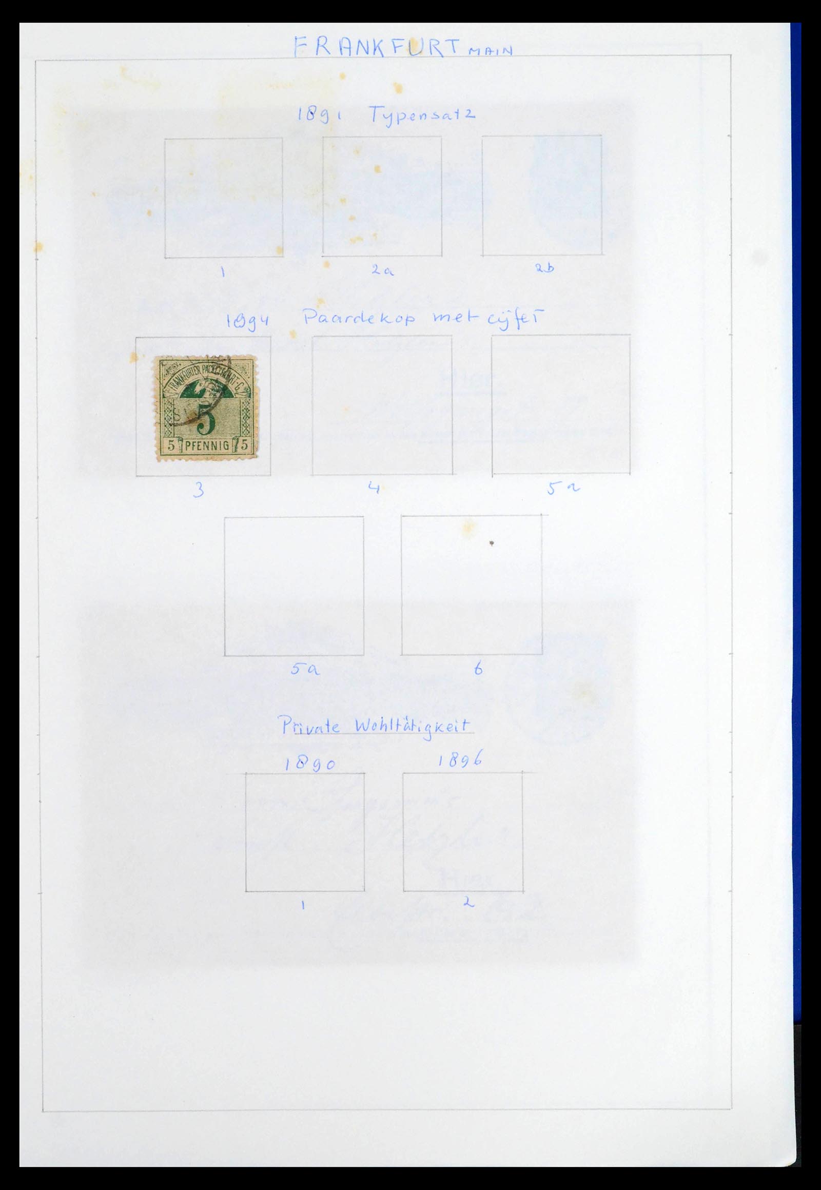 39425 0110 - Postzegelverzameling 39425 Duitsland stadspost 1880-1905.