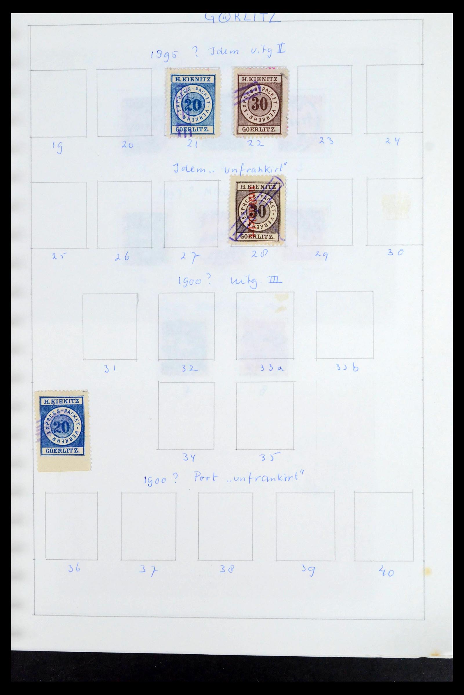 39425 0123 - Postzegelverzameling 39425 Duitsland stadspost 1880-1905.