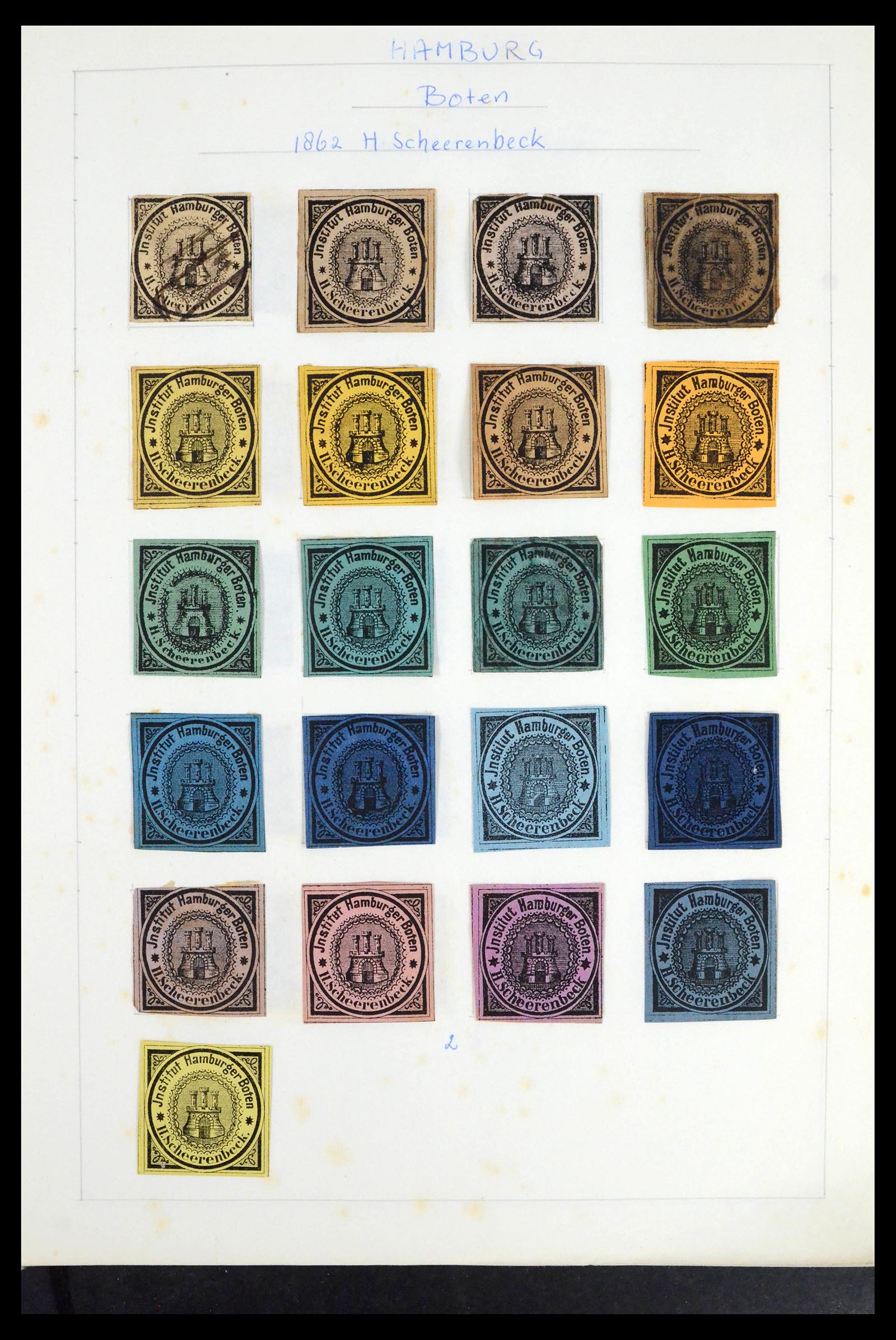 39425 0130 - Postzegelverzameling 39425 Duitsland stadspost 1880-1905.