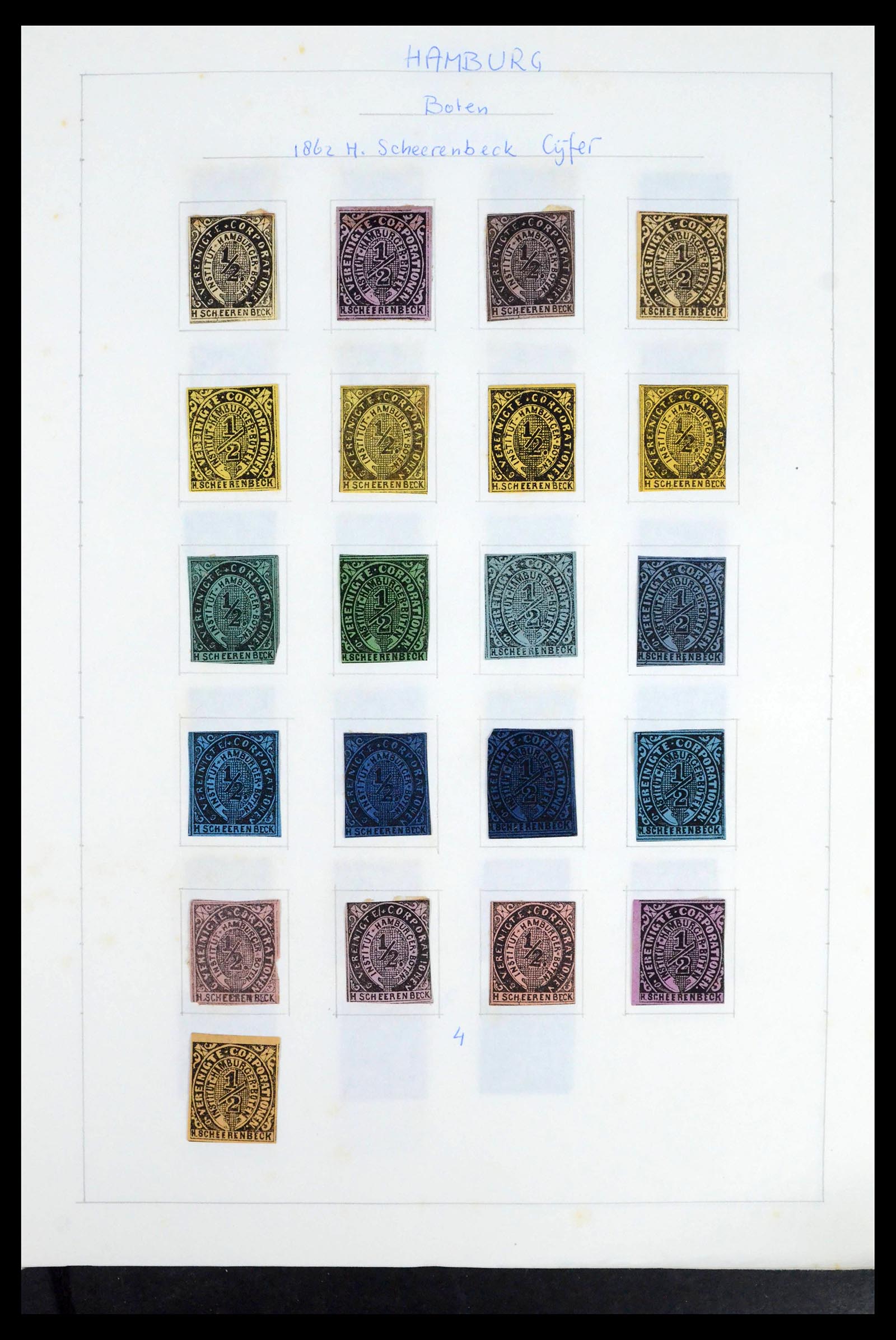 39425 0132 - Postzegelverzameling 39425 Duitsland stadspost 1880-1905.