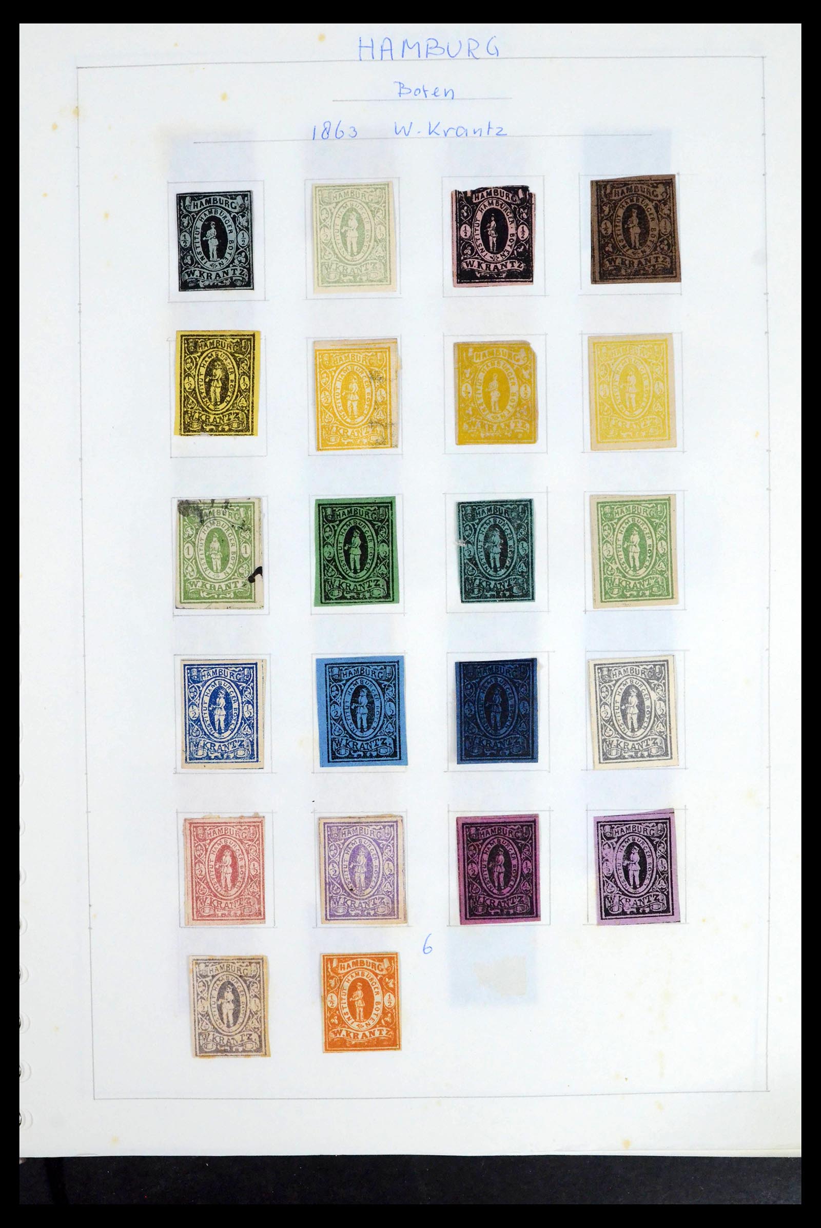 39425 0134 - Postzegelverzameling 39425 Duitsland stadspost 1880-1905.