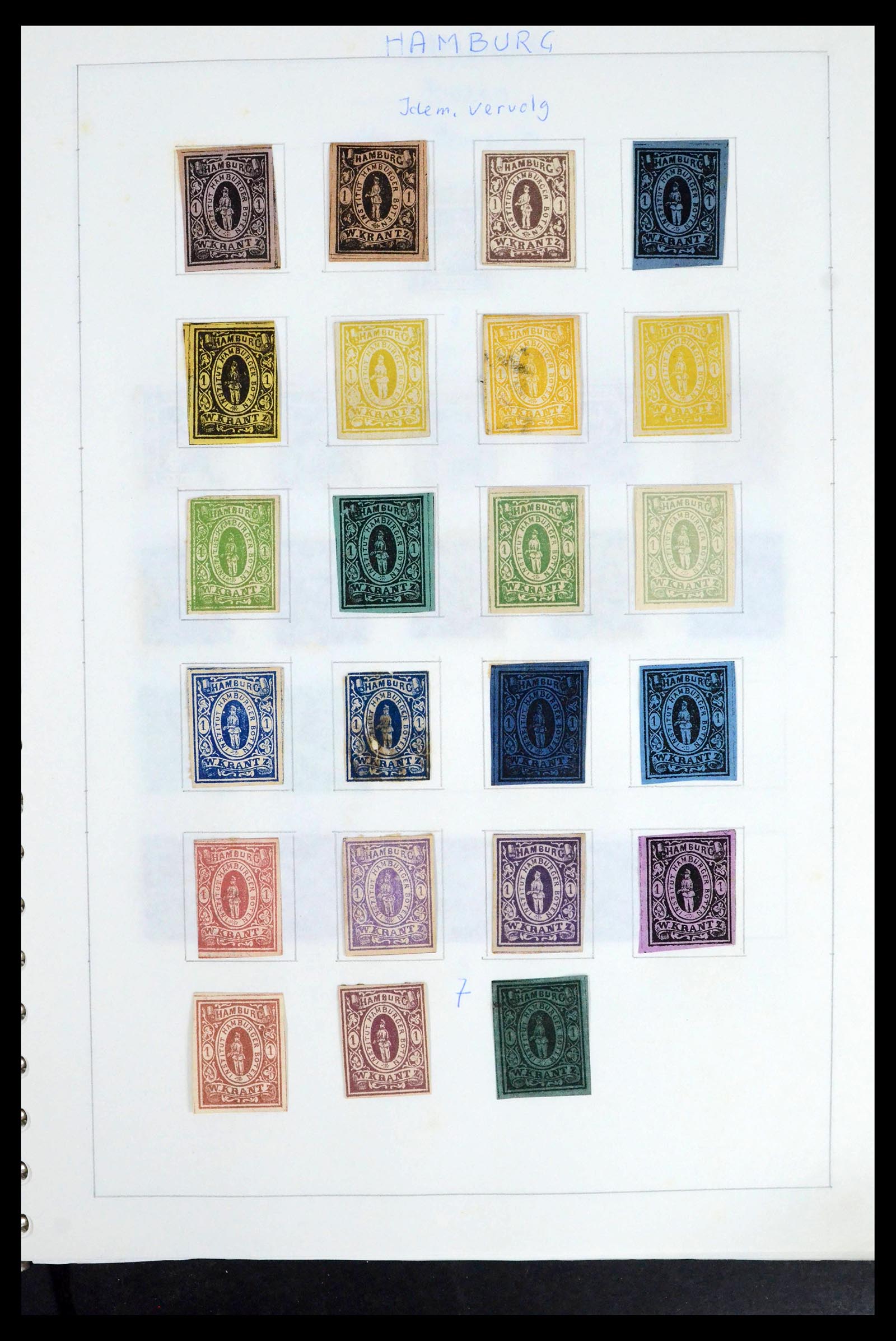 39425 0135 - Postzegelverzameling 39425 Duitsland stadspost 1880-1905.