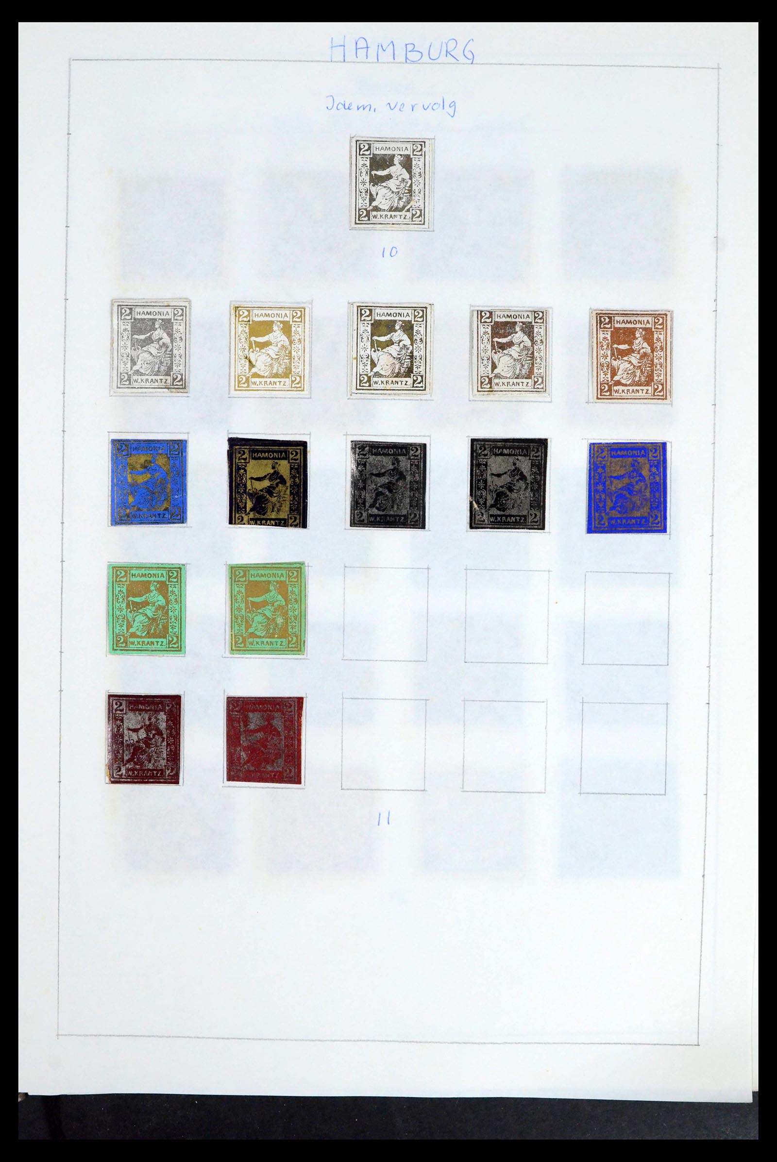 39425 0137 - Postzegelverzameling 39425 Duitsland stadspost 1880-1905.
