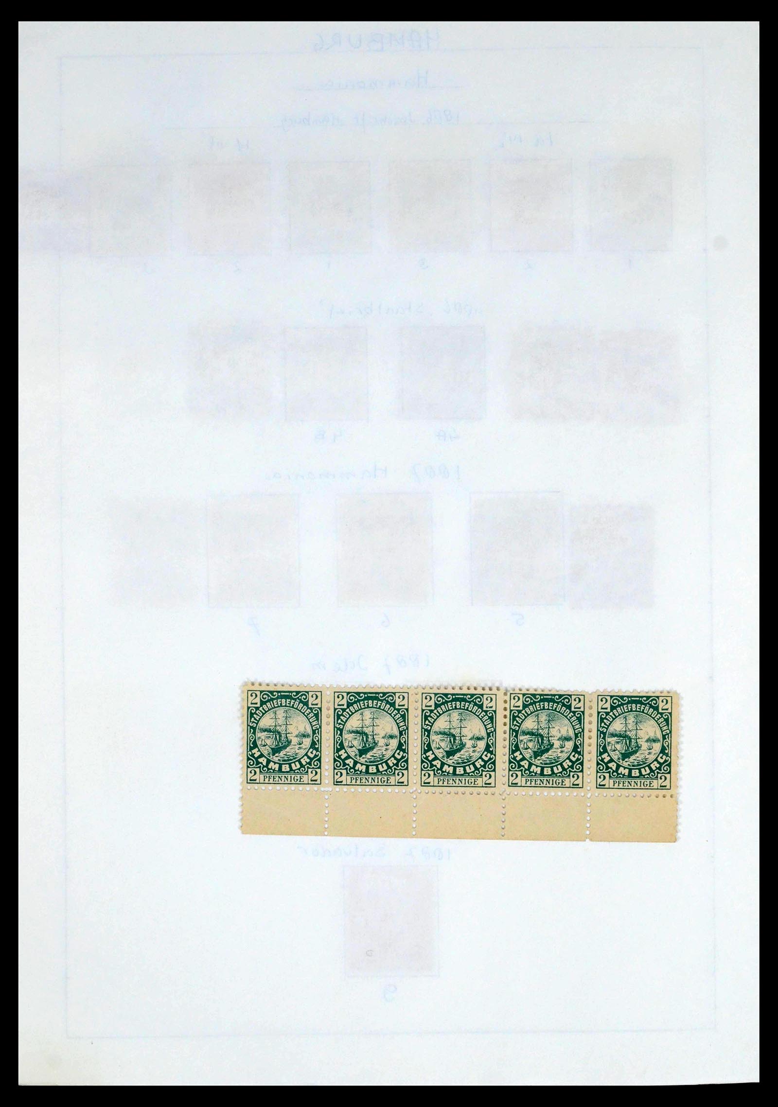 39425 0142 - Postzegelverzameling 39425 Duitsland stadspost 1880-1905.