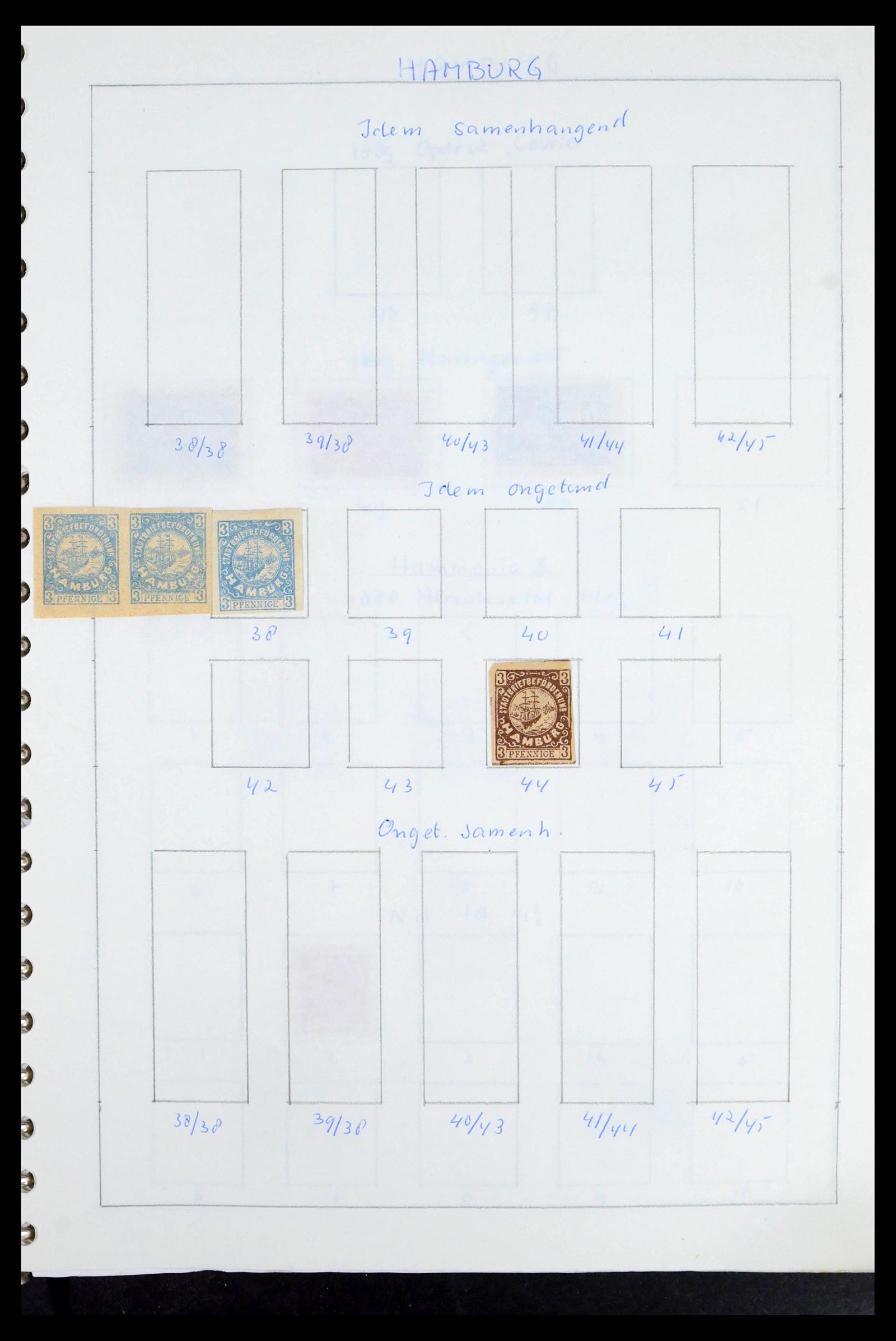 39425 0147 - Postzegelverzameling 39425 Duitsland stadspost 1880-1905.